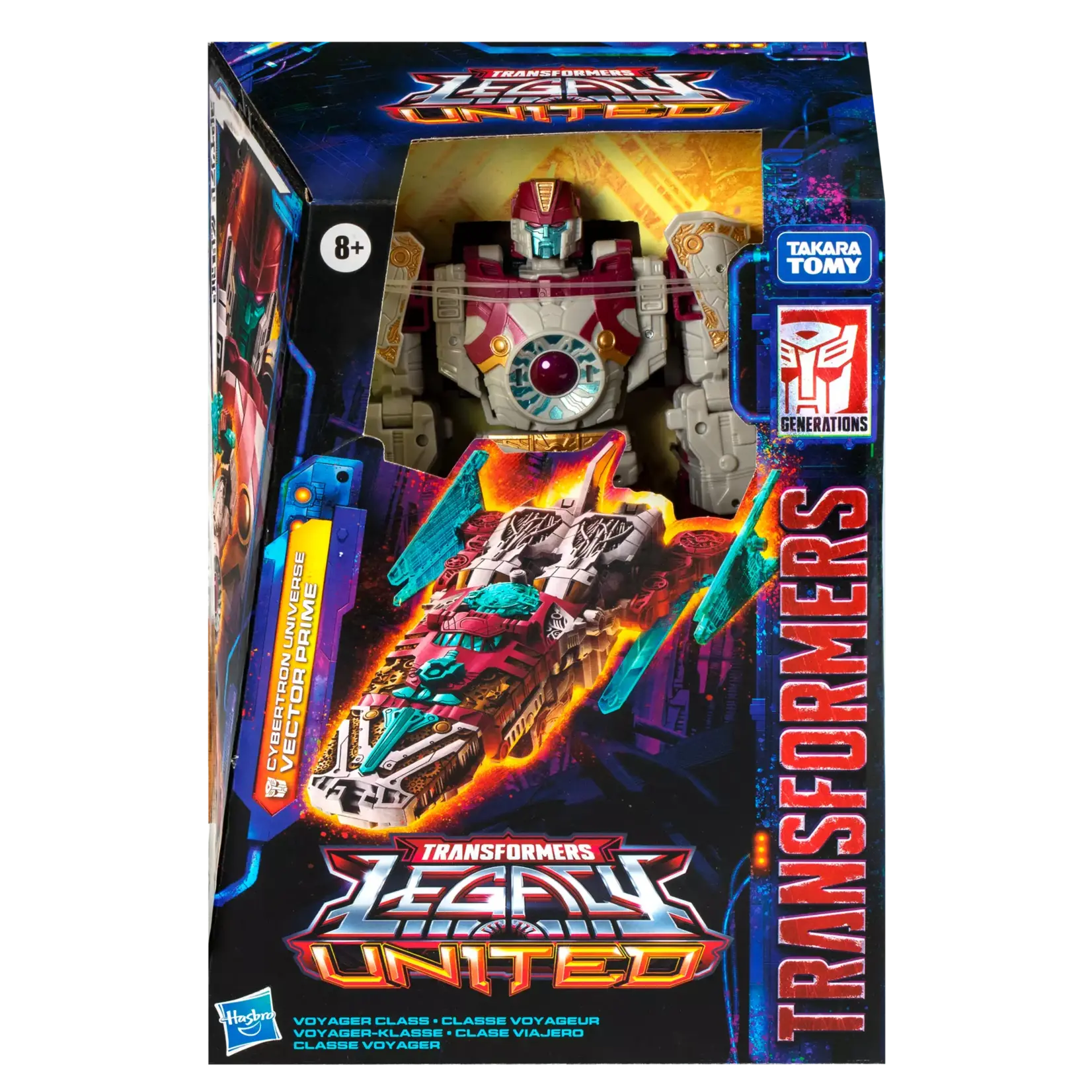Hasbro Hasbro Transformers Generations Legacy United Voyager Class Action Figure Cybertron Universe Vector Prime 18 cm