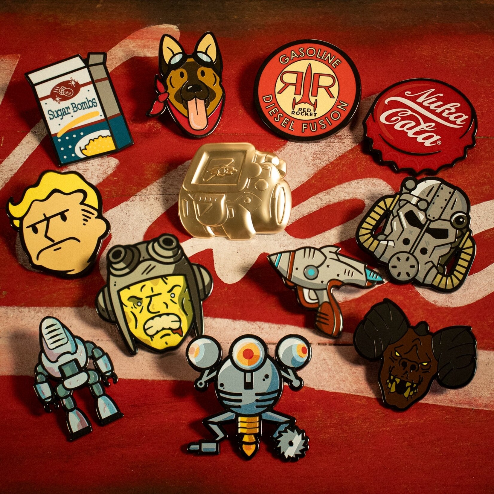 Fanattik Fanattik Fallout Pin Badge Red Rocket