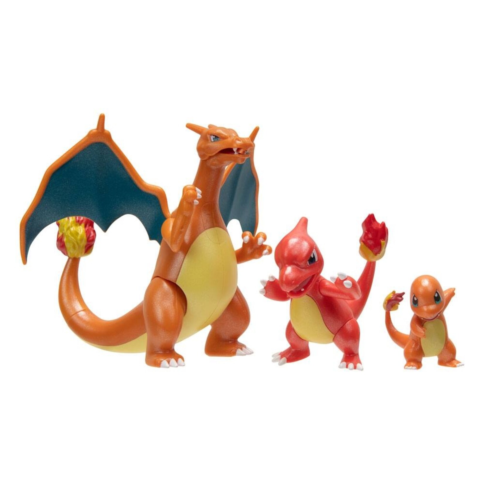 Jazwares Jazwares Pokémon Action Figure Charmander Evolution Line 3-Pack