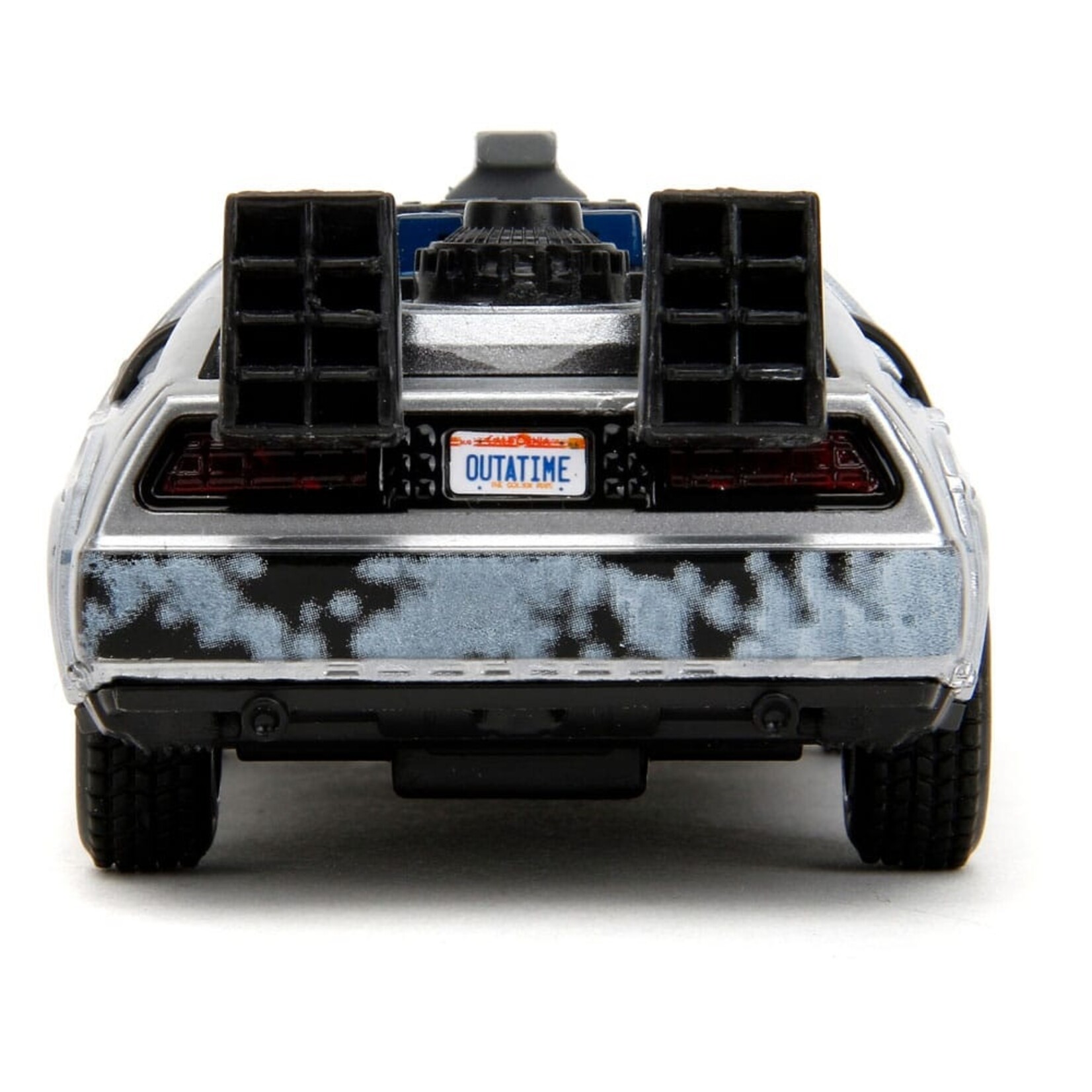 Jada Jada Back to the Future DeLorean Time Machine Frost Diecast Model Car Scale 1:32