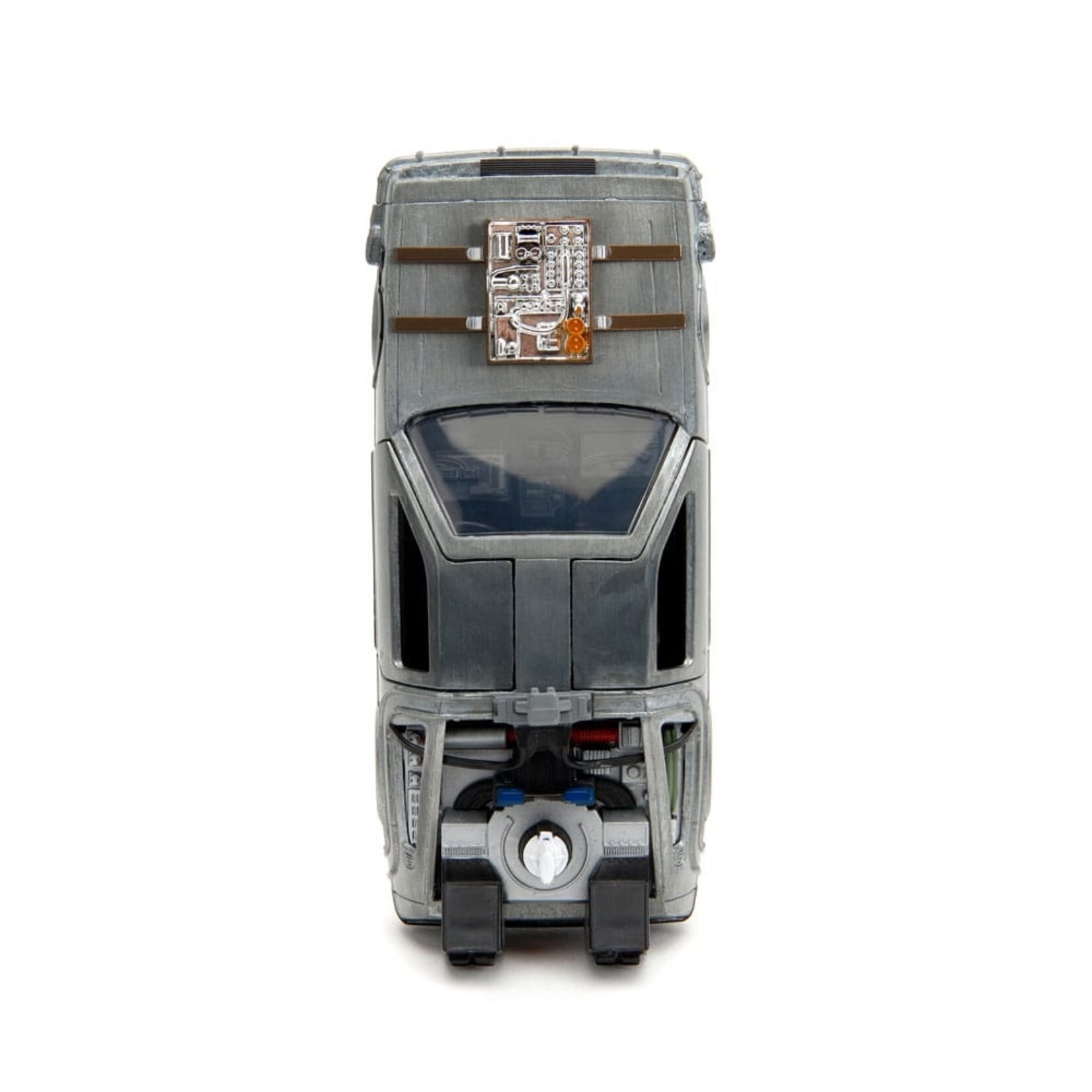 Jada Jada Back to the Future III DeLorean Time Machine Railroad Wheels Diecast Model Car Scale 1:32