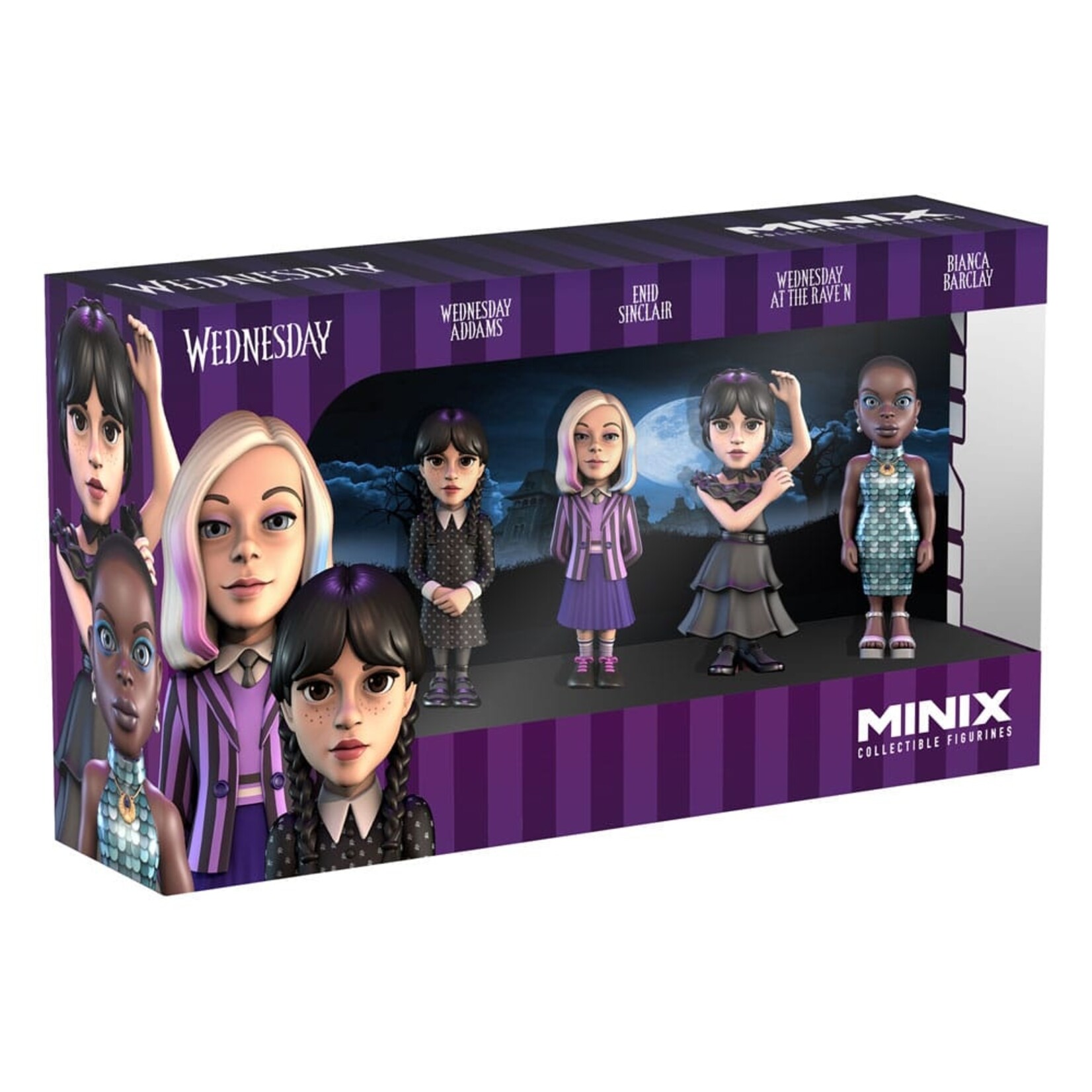 Minix Minix Wednesday Collectible Figures 4-Pack 7 cm
