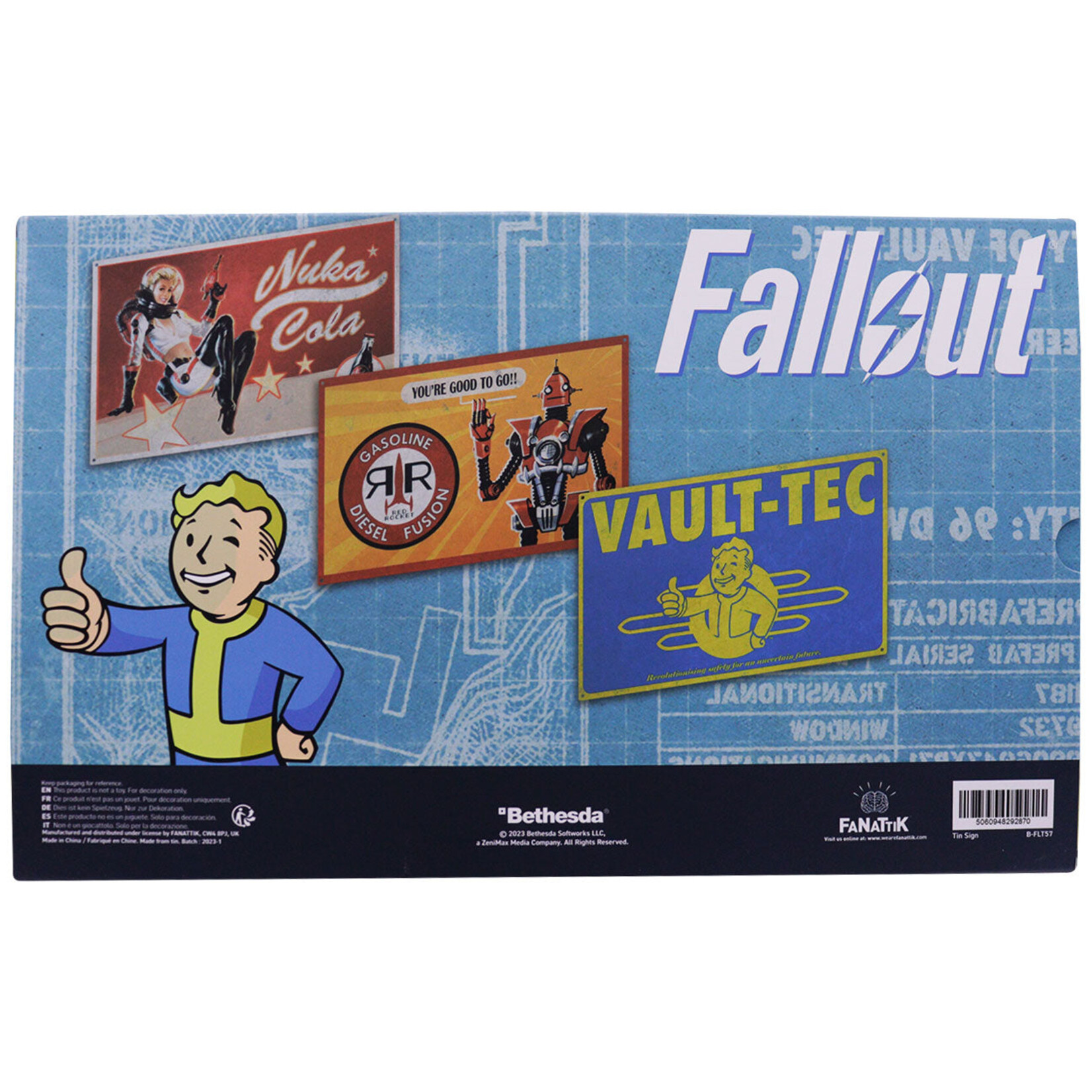 Fanattik Fanattik Fallout Set of 3 Tin Signs