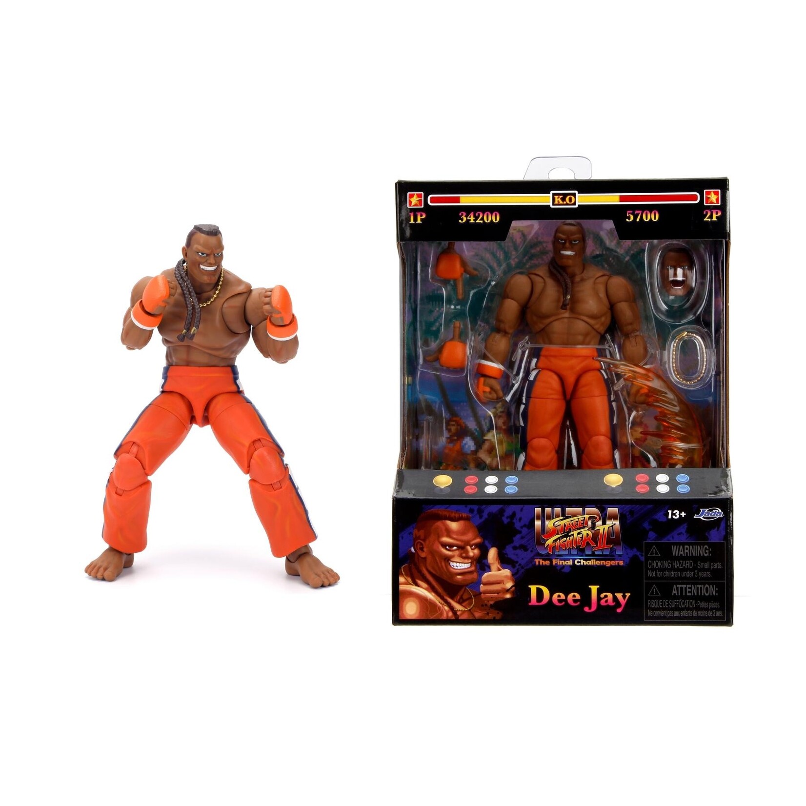 Jada Jada Ultra Street Fighter II Action Figure Dee Jay 15 cm