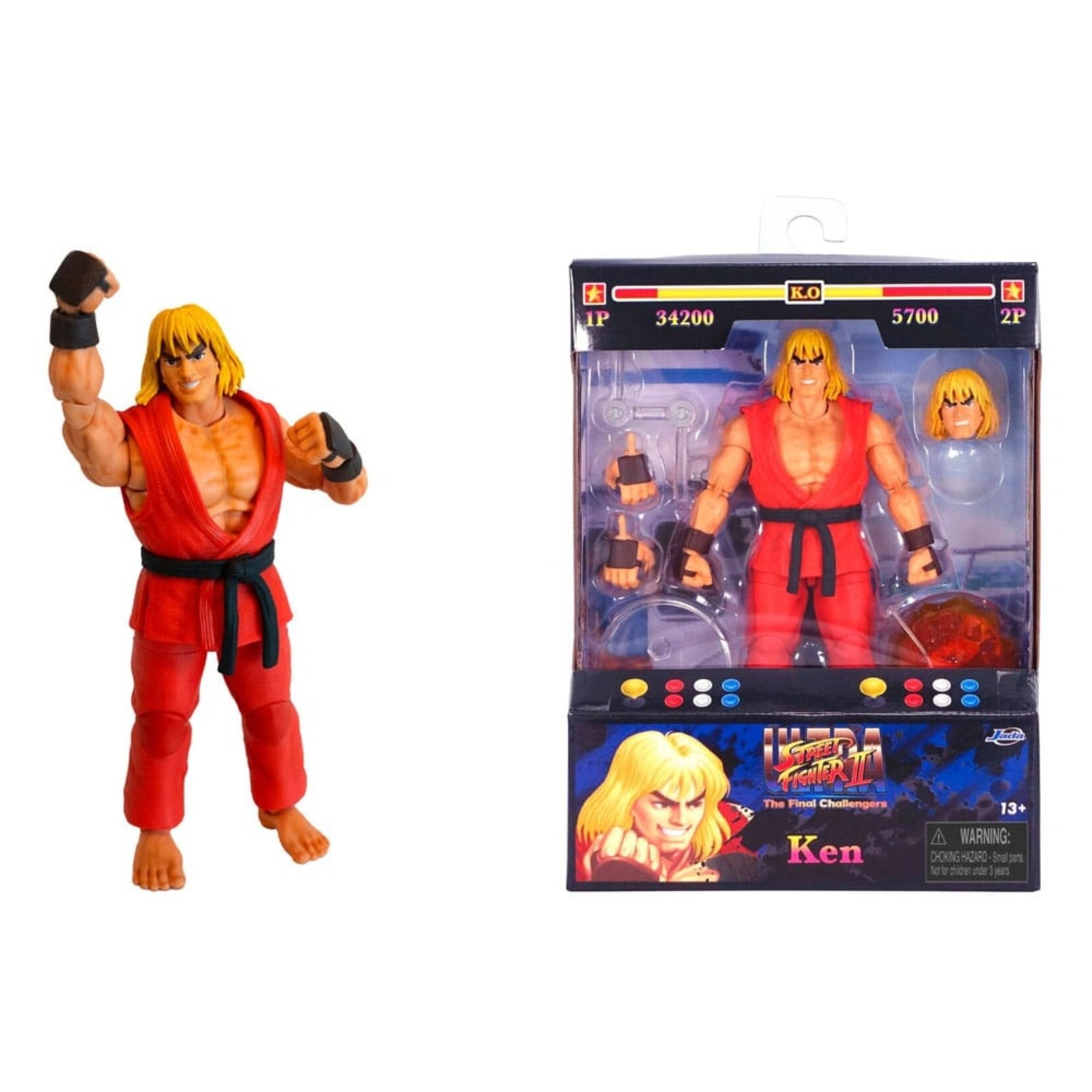Jada Jada Ultra Street Fighter II Action Figure Ken 15 cm