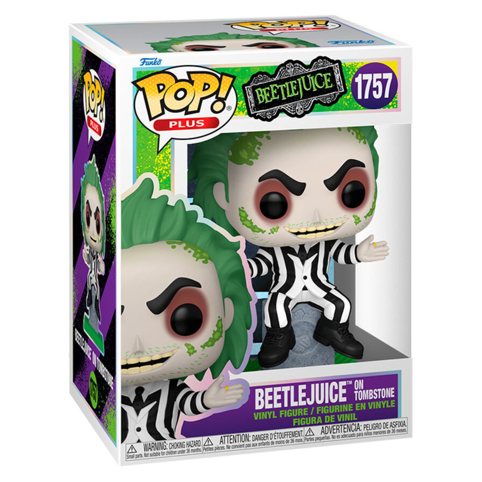 Funko Funko Beetlejuice POP! Plus Vinyl Figure Beetlejuice On Tombstone 9 cm
