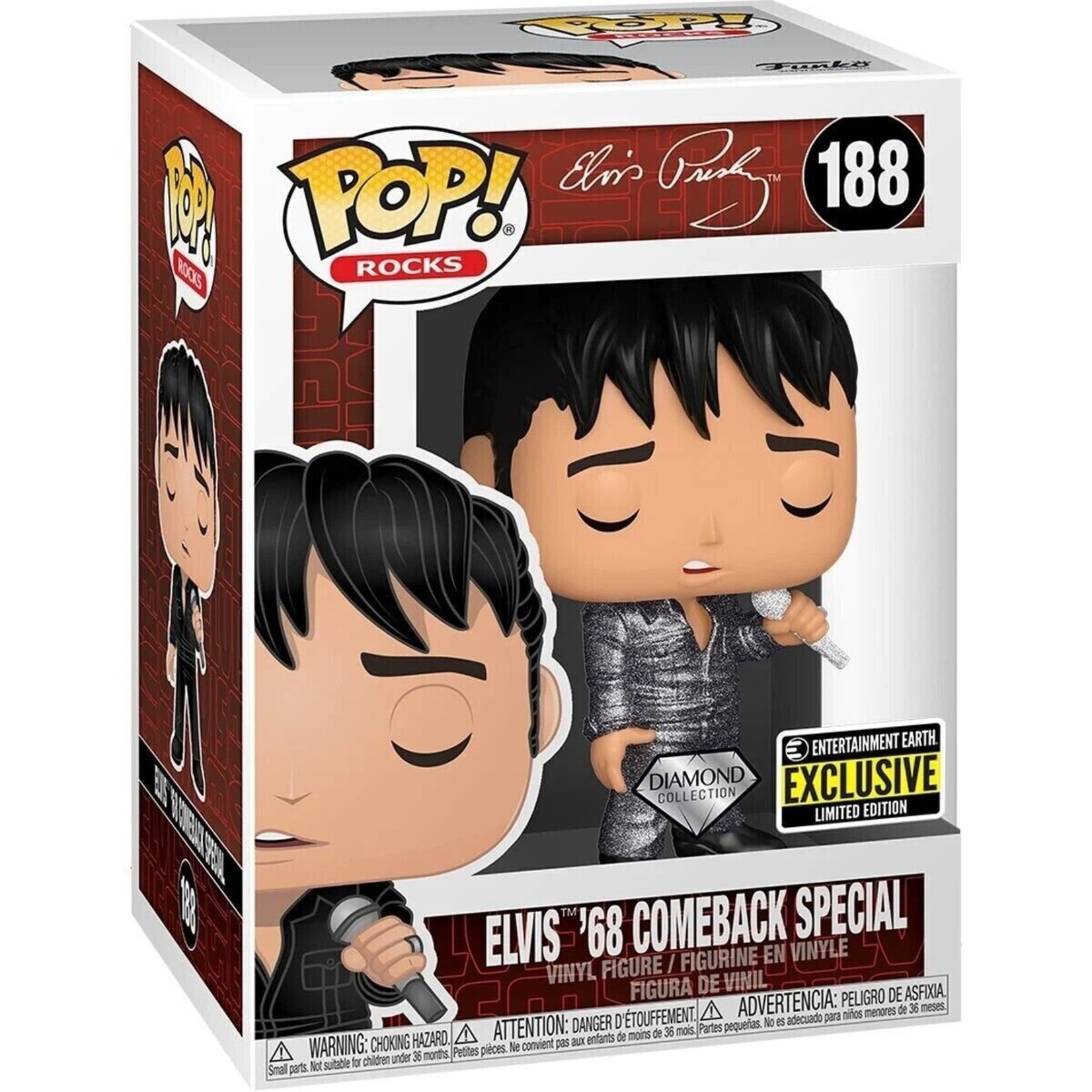 Funko Funko Elvis Presley POP! Rocks Vinyl Figure '68 Comeback Special 9 cm