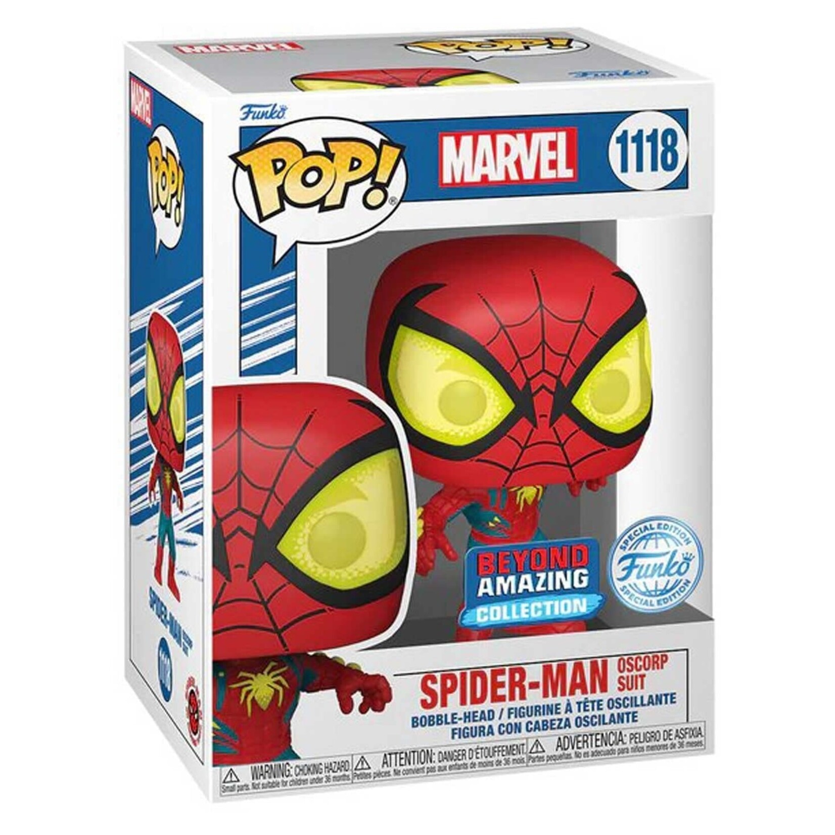 Funko Funko Marvel Spider-Man POP! Bobblehead Oscorp Suit 9 cm