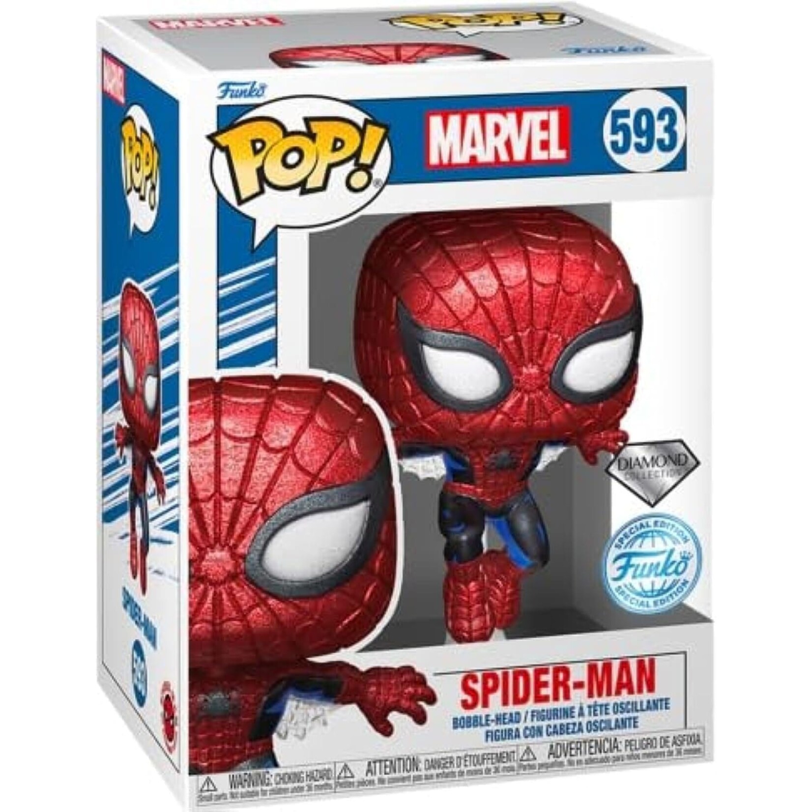 Funko Funko Marvel Spider-Man POP! Bobblehead Spider-Man Diamond Collection 9 cm