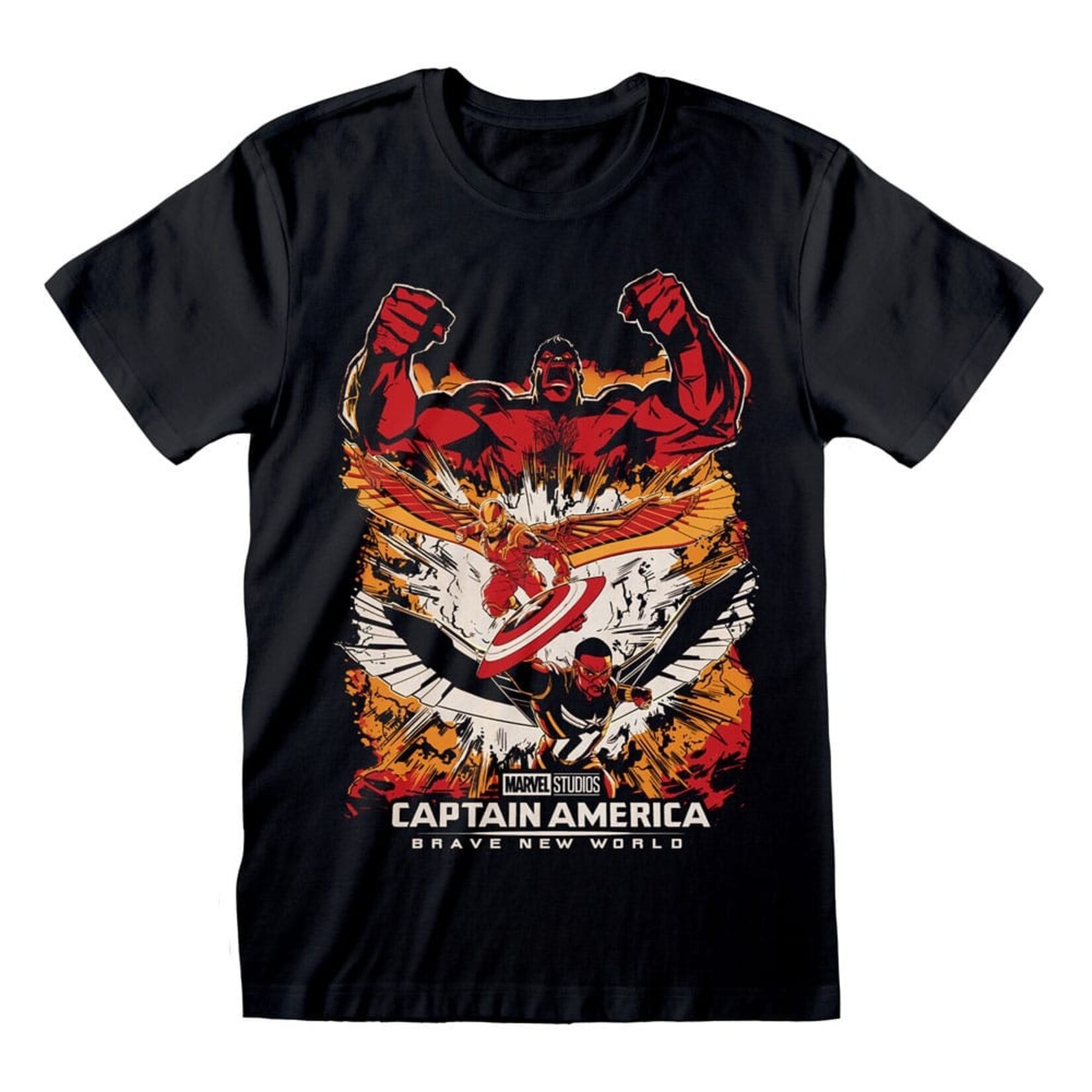 Heroes Inc Heroes Inc Marvel Captain America Brave New World T-Shirt Montage