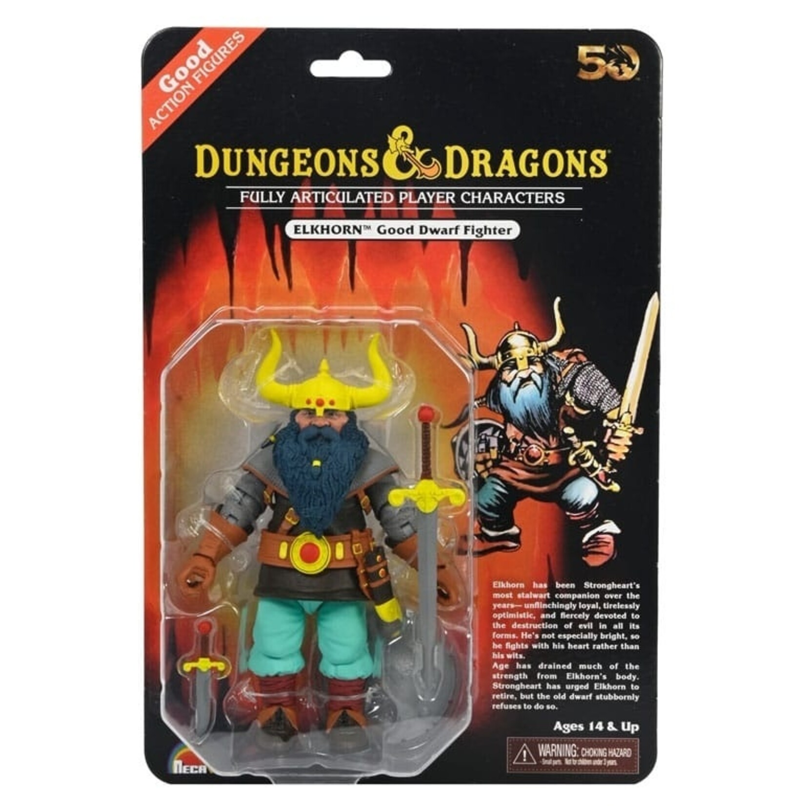NECA NECA Dungeons & Dragons Scale Action Figure Elkhorn the Good Dwarf 18 cm