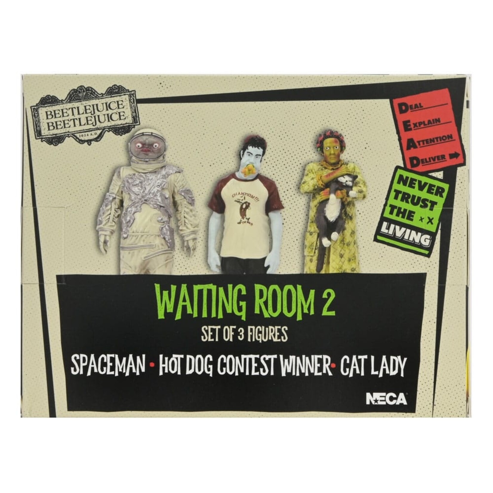 NECA NECA Beetlejuice Beetlejuice Action Figures Waiting Room 2 3-Pack