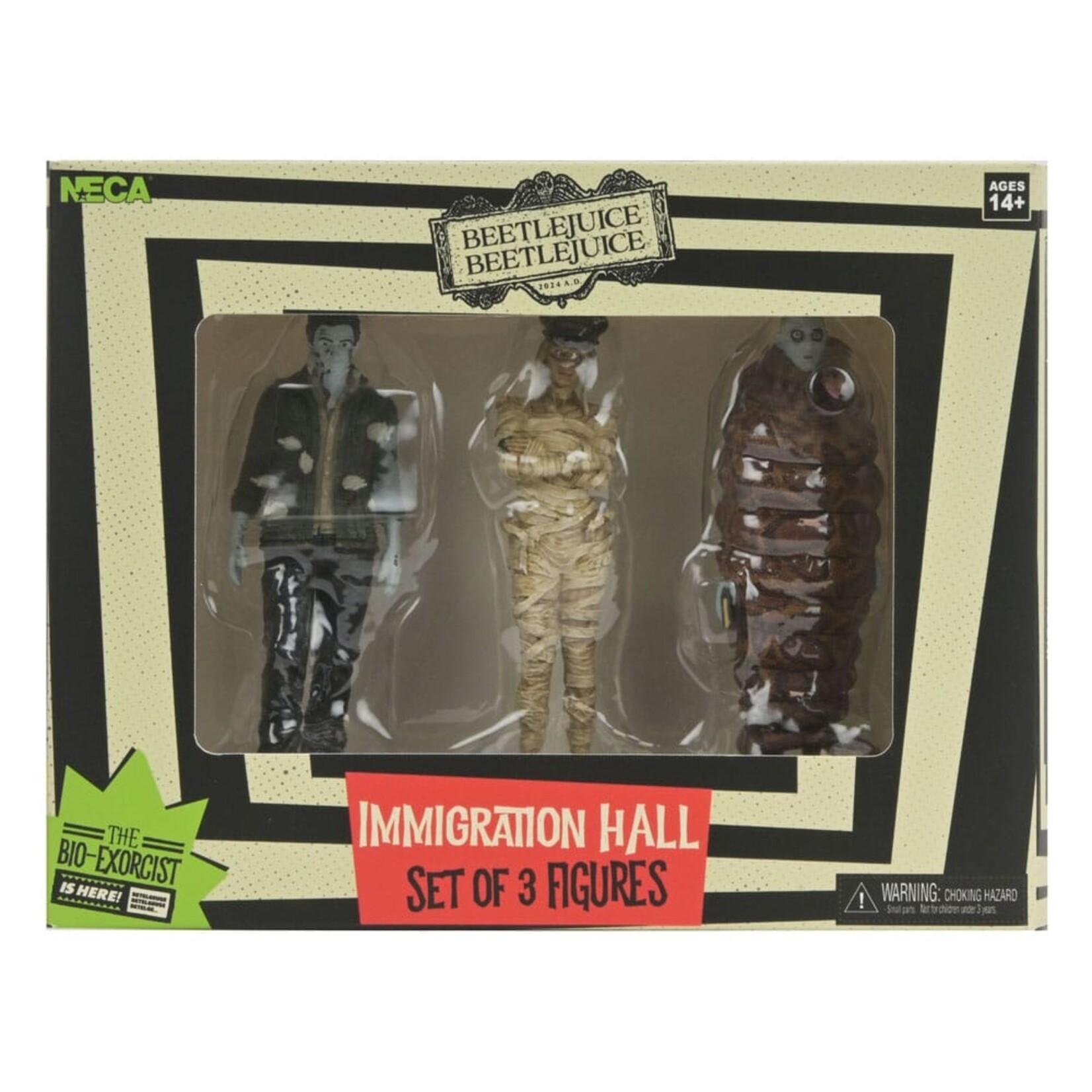 NECA NECA Beetlejuice Beetlejuice Action Figures Immigration Hall 3-Pack