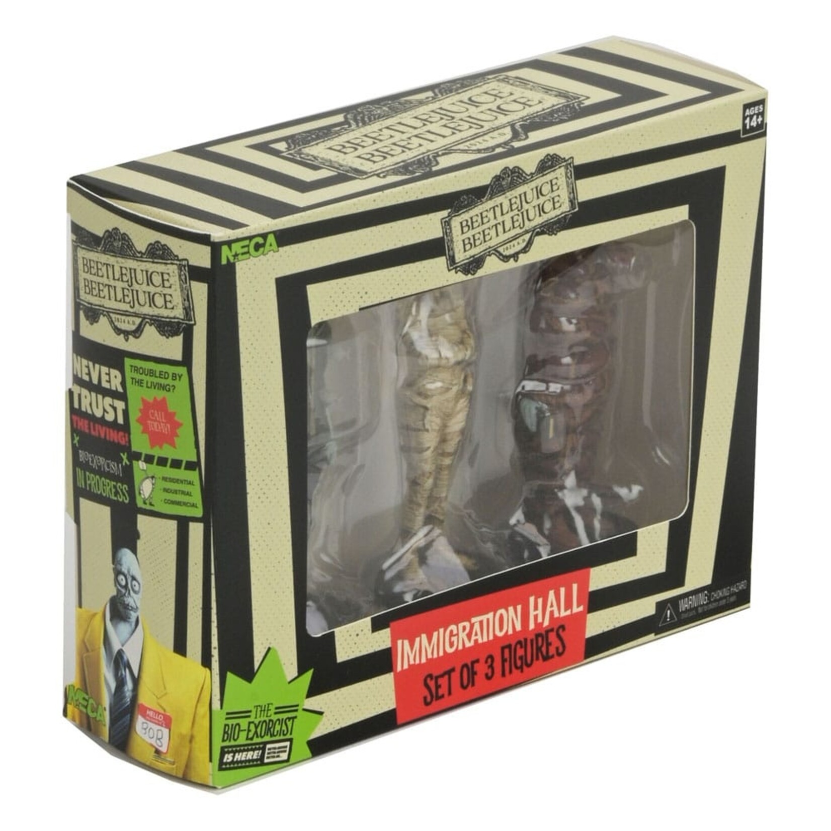 NECA NECA Beetlejuice Beetlejuice Action Figures Immigration Hall 3-Pack