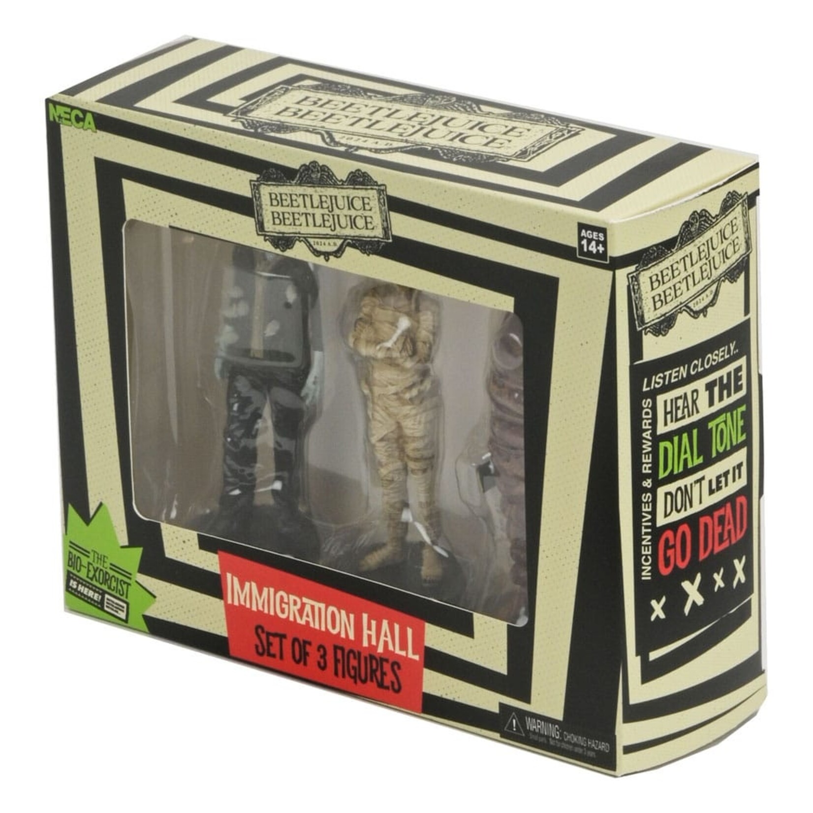 NECA NECA Beetlejuice Beetlejuice Action Figures Immigration Hall 3-Pack
