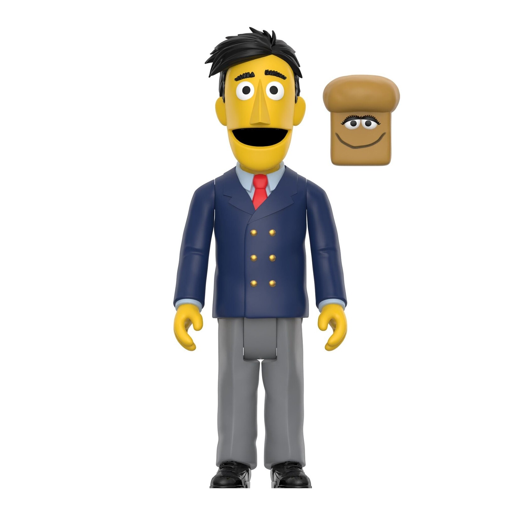 Super7 Super7 Sesame Street ReAction Action Figure Guy Smiley (With Bread) 10 cm