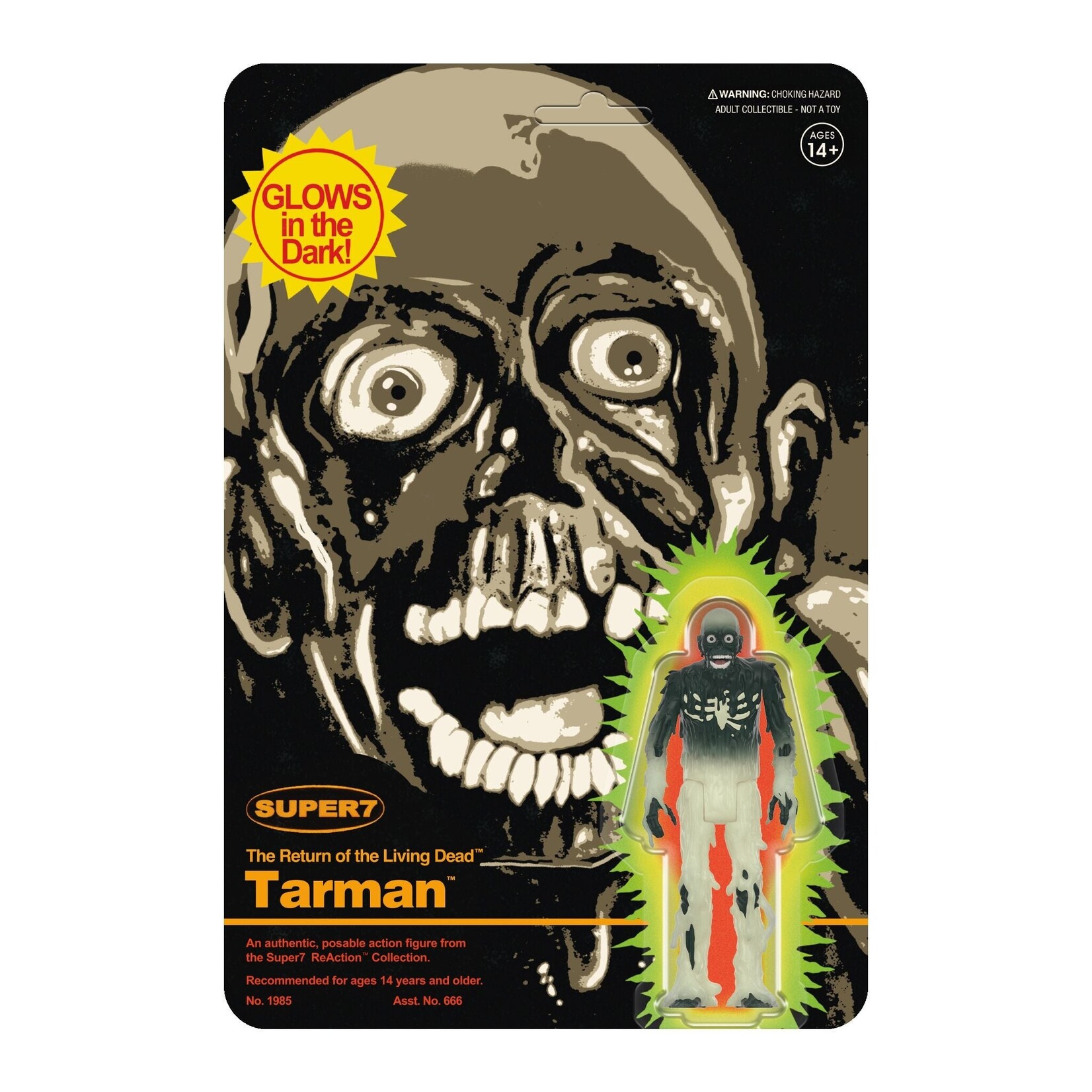 Super7 Super7 The Return of the Living Dead ReAction Action Figure Tarman (Monster Glow) 10 cm