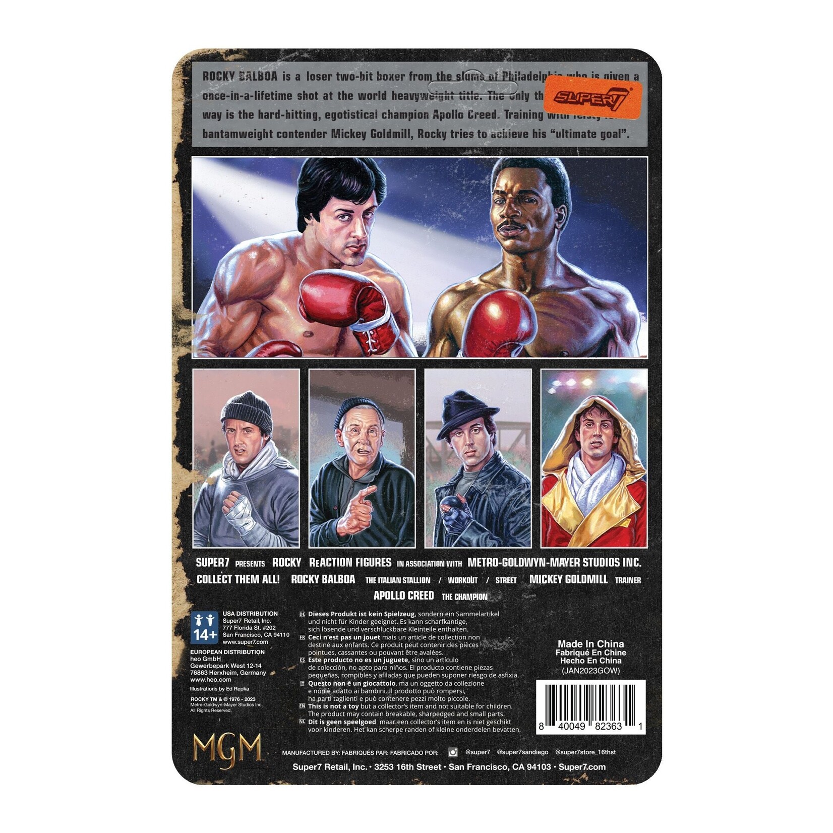 Super7 Super7 Rocky ReAction Action Figure Italian Stalone 10 cm