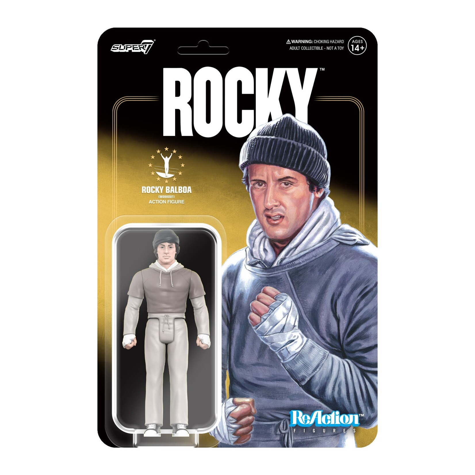 Super7 Super7 Rocky ReAction Action Figure Workout 10 cm