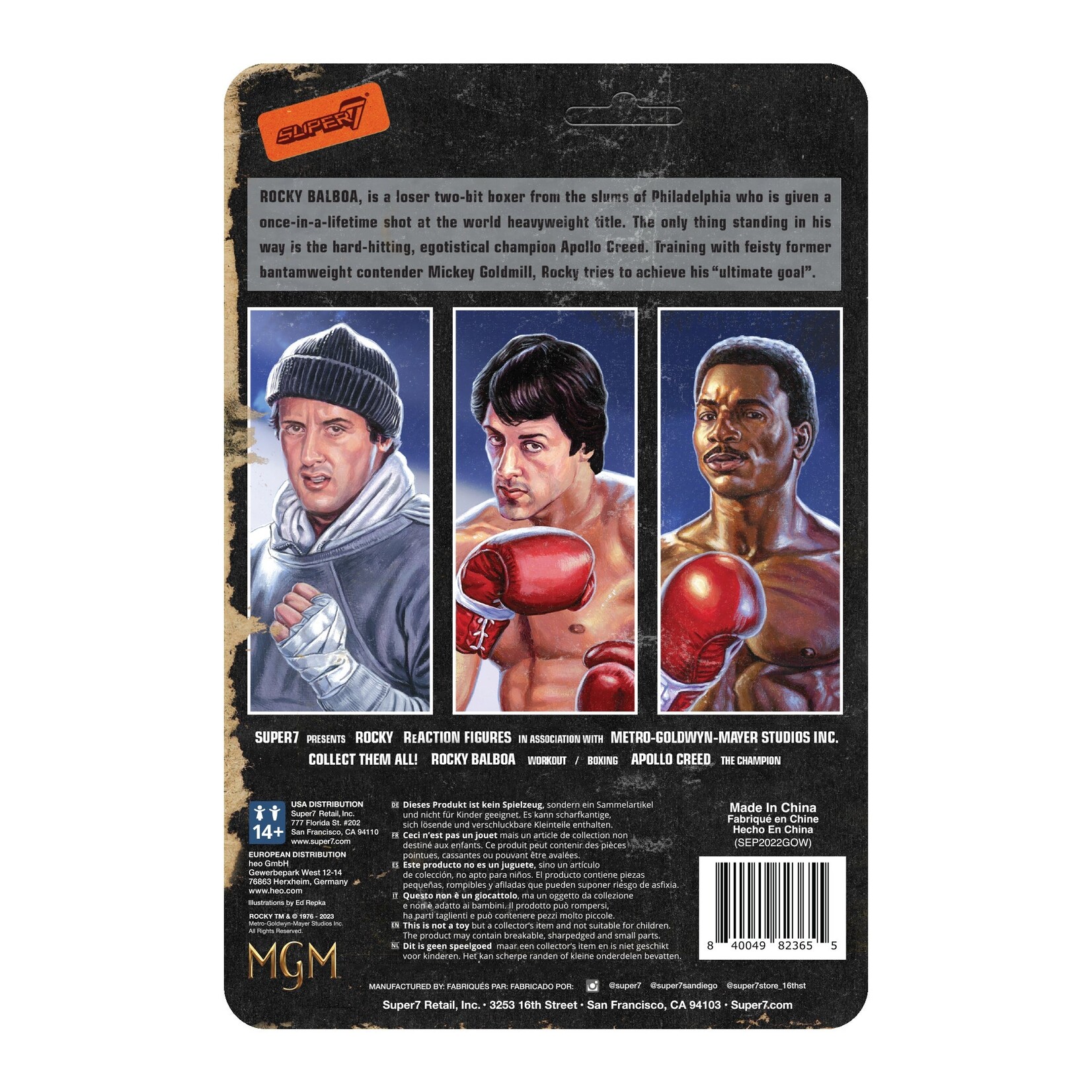 Super7 Super7 Rocky ReAction Action Figure Boxing 10 cm