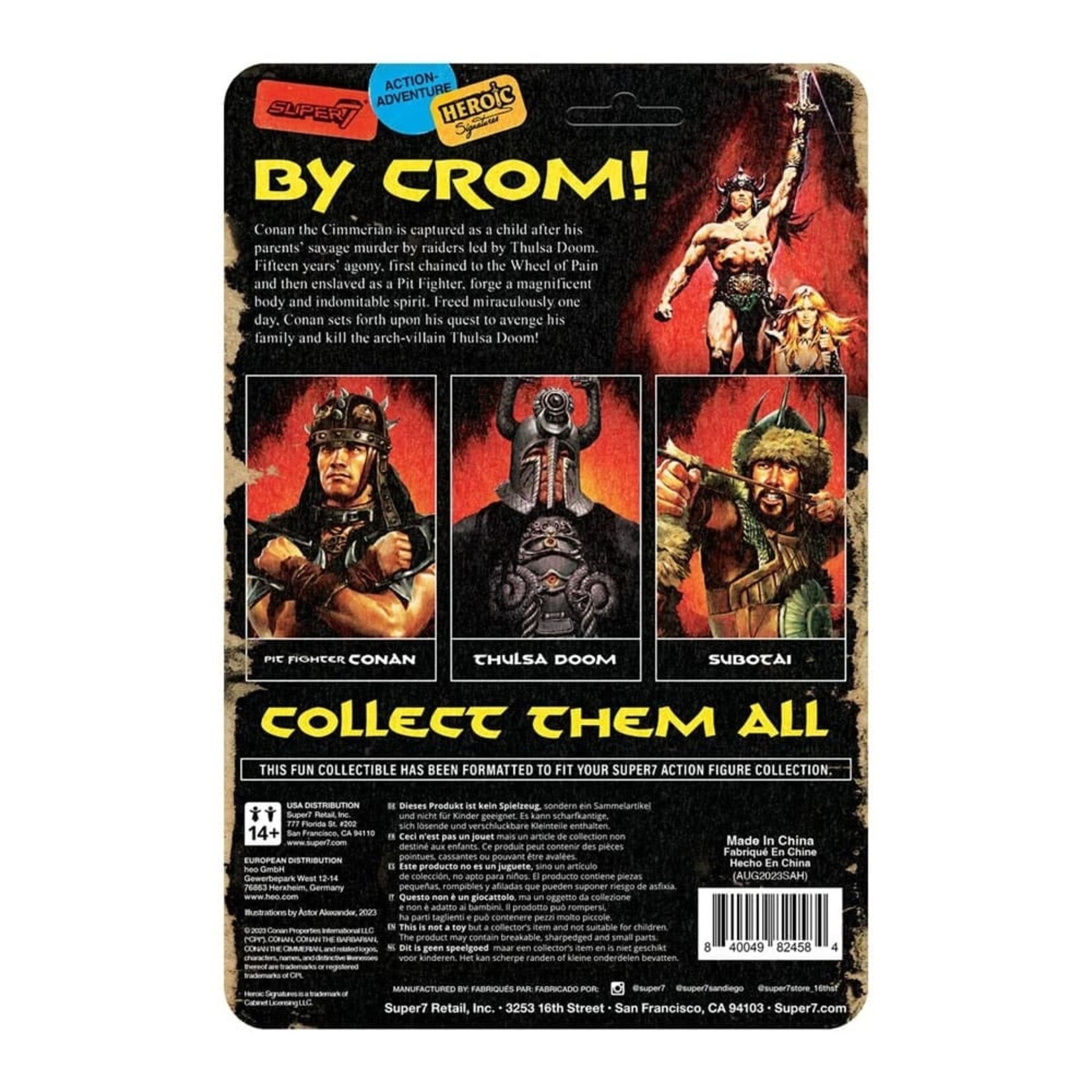 Super7 Super7 Conan the Barbarian ReAction Action Figure Thulsa Doom 10 cm