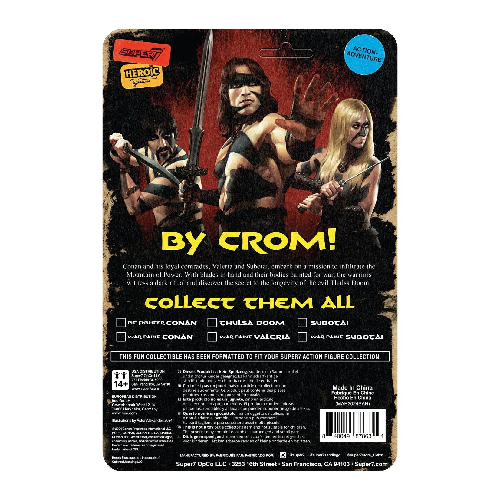 Super7 Super7 Conan the Barbarian ReAction Action Figure Conan (War Paint) 10 cm