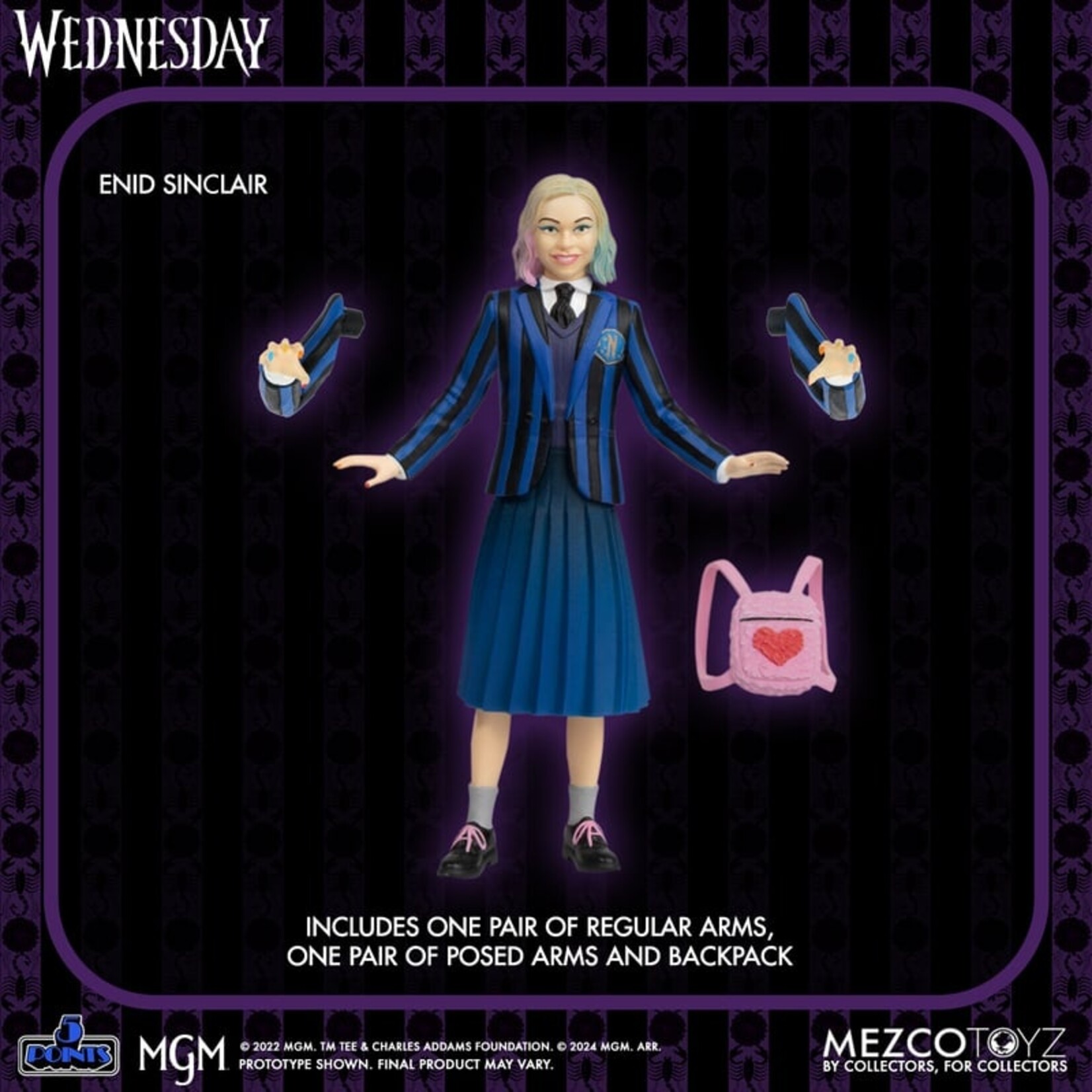 Mezco Toys Mezco Toyz Wednesday 5 Points Figure Wednesday & Enid Boxed Set 10 cm