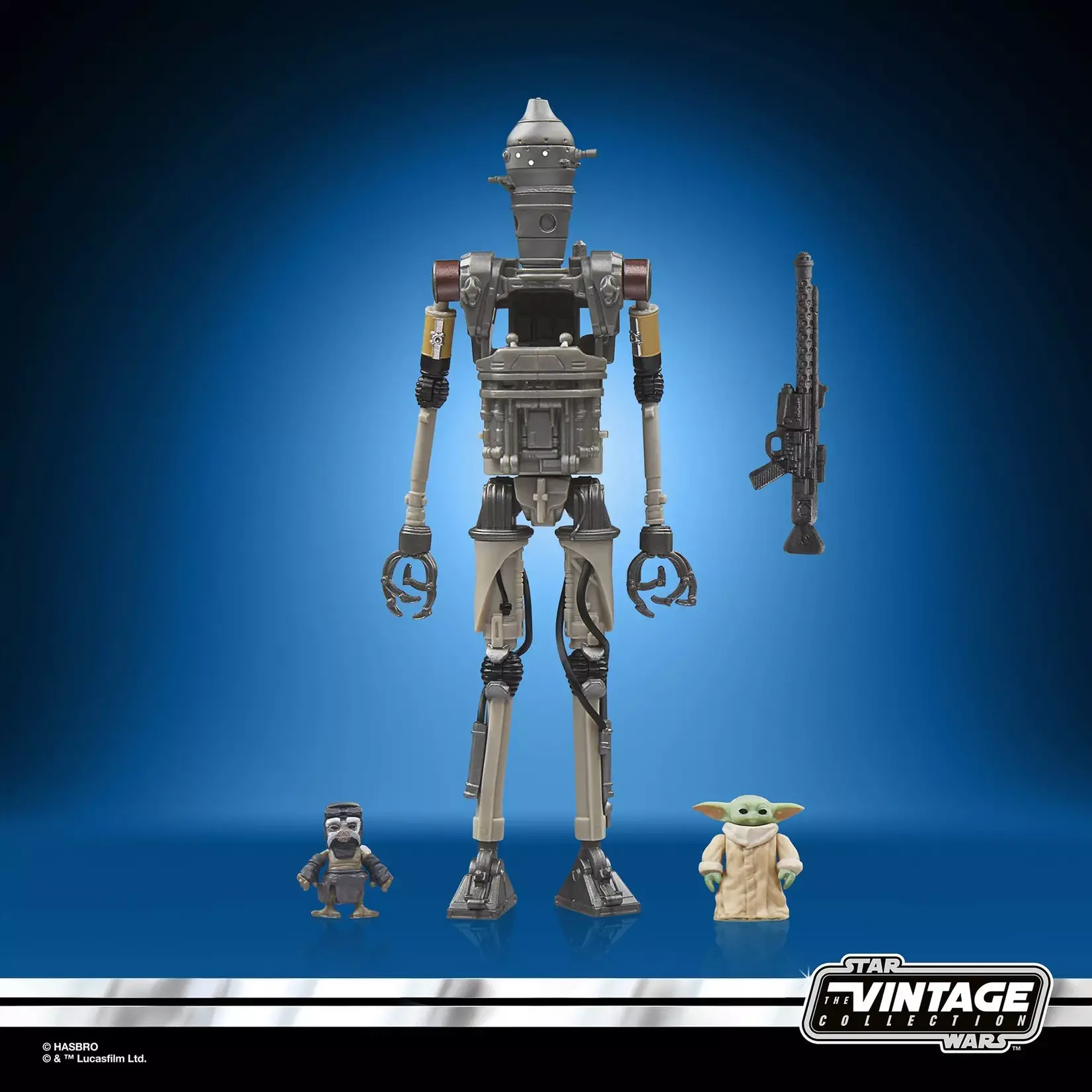 Hasbro Hasbro Star Wars The Mandalorian Vintage Collection Action Figure 3-Pack IG-12, Grogu & Anzellan