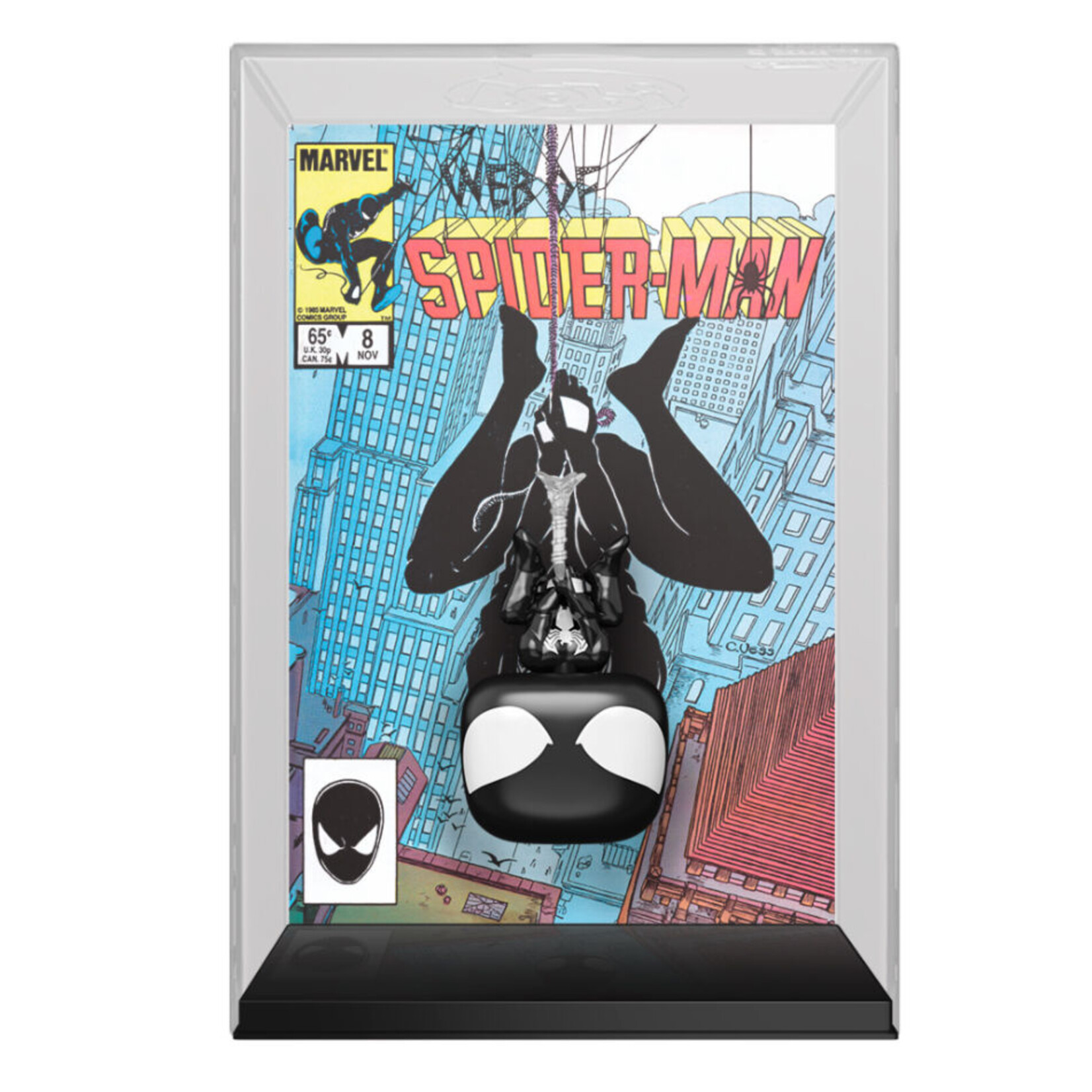 Funko Funko Marvel Spider-Man POP! Comic Cover Black Suit Spider-Man 27 cm