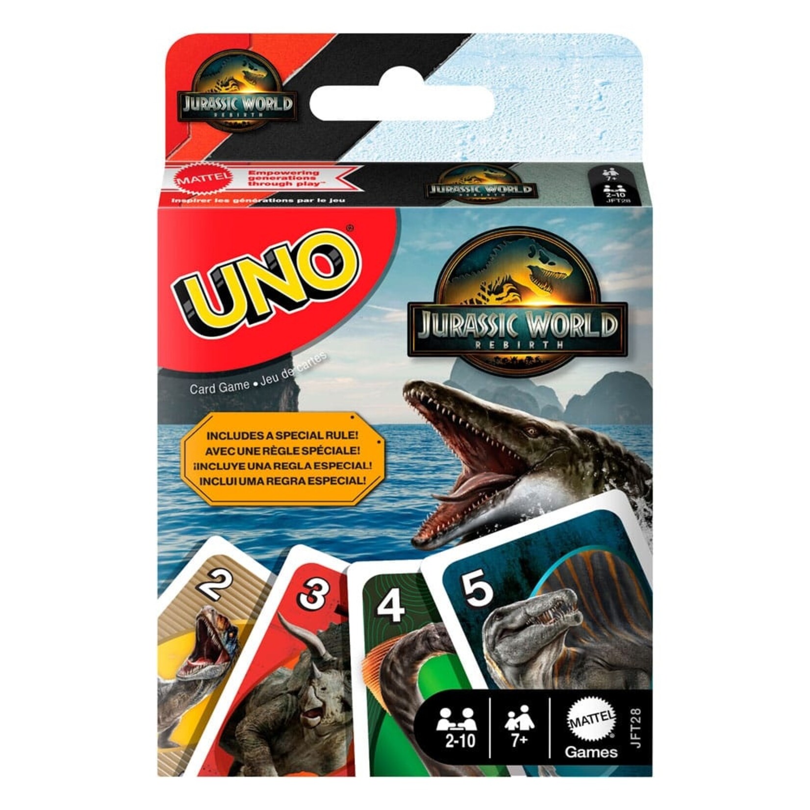 Mattel Mattel Jurassic World Rebirth UNO Kaartspel