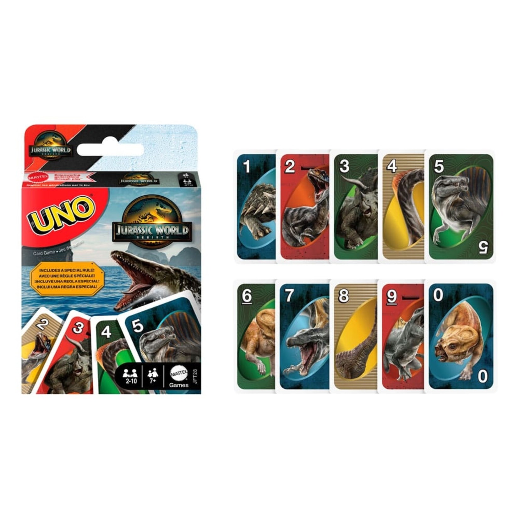 Mattel Mattel Jurassic World Rebirth UNO Kaartspel