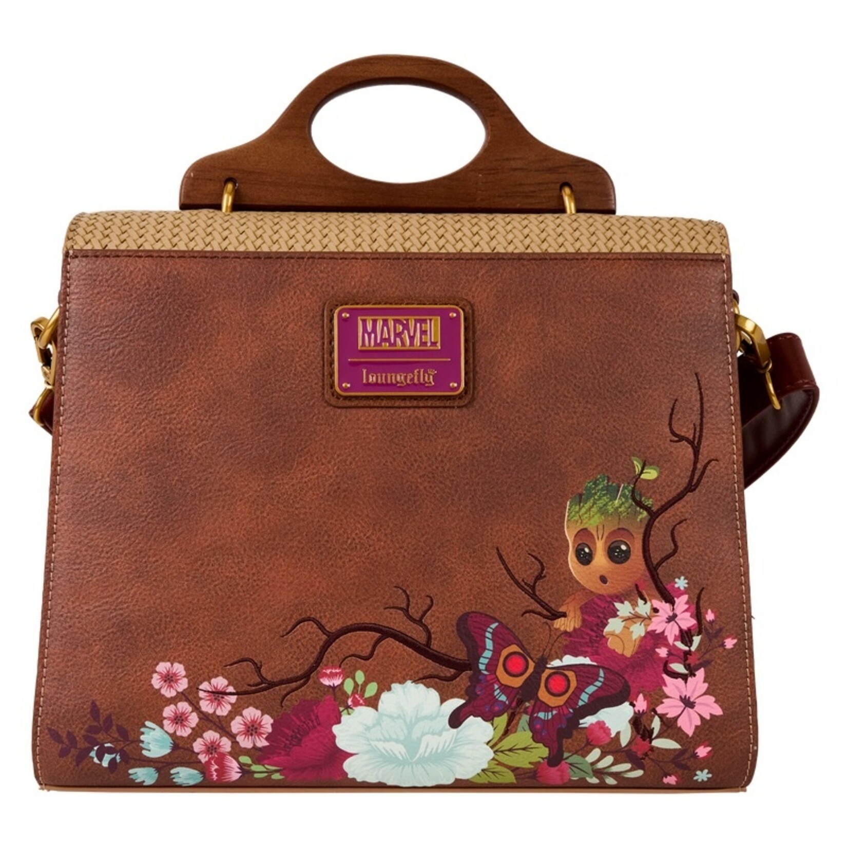 Loungefly Loungefly Marvel Crossbody Bag Floral Groot