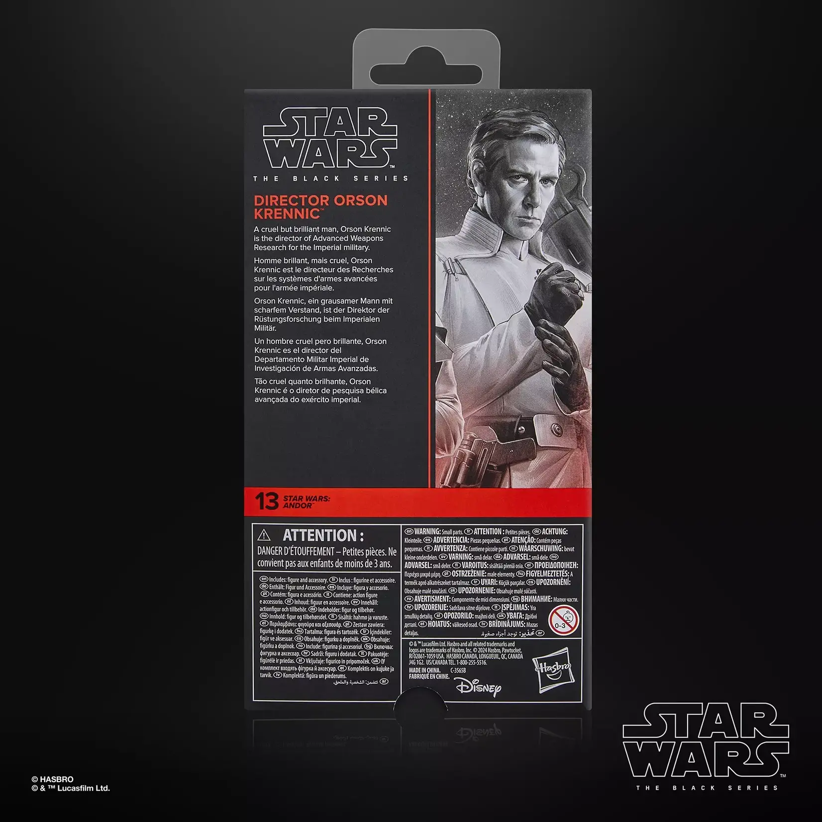 Hasbro Hasbro Star Wars Andor Black Series Action Figure Director Orson Krennic 15 cm
