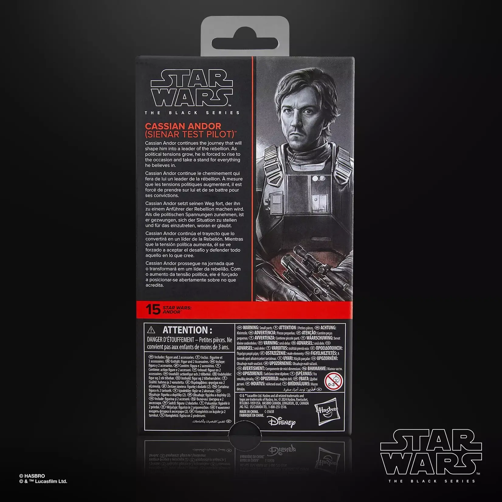 Hasbro Hasbro Star Wars Andor Black Series Action Figure Cassian Andor (Sienar Test Pilot) 15 cm
