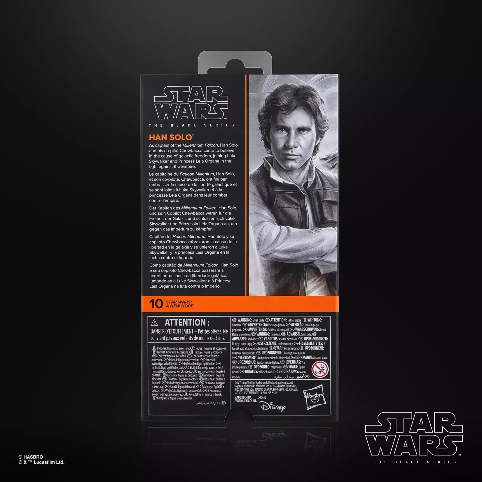 Hasbro Hasbro Star Wars A New Hope Black Series Action Figure Han Solo 15 cm