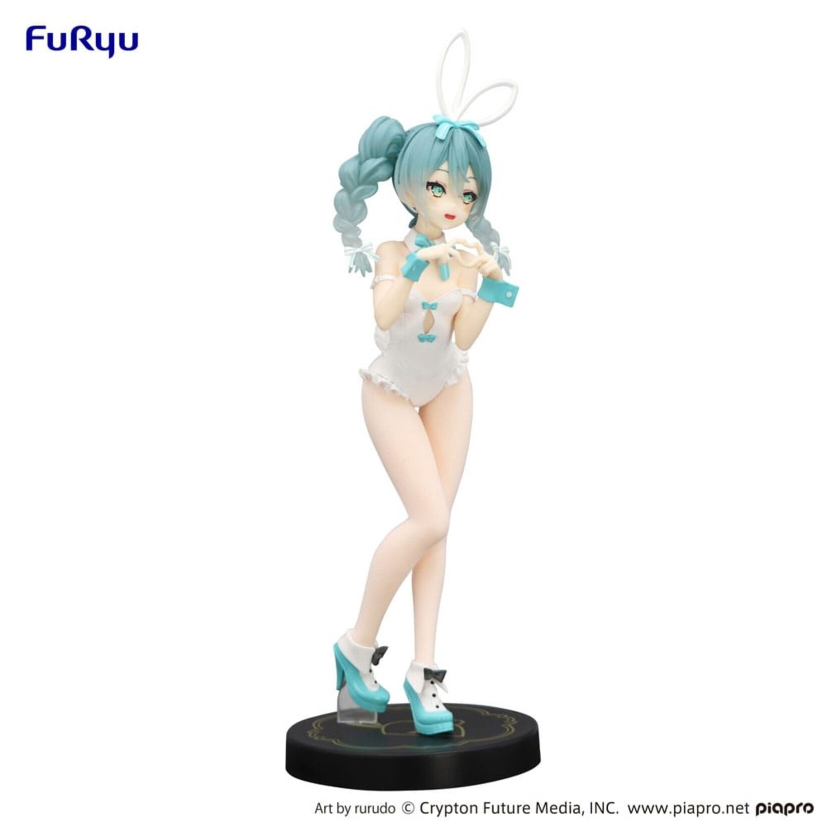 Furyu Furyu Hatsune Miku BiCute Bunnies Statue Rurudo White Color 27 cm