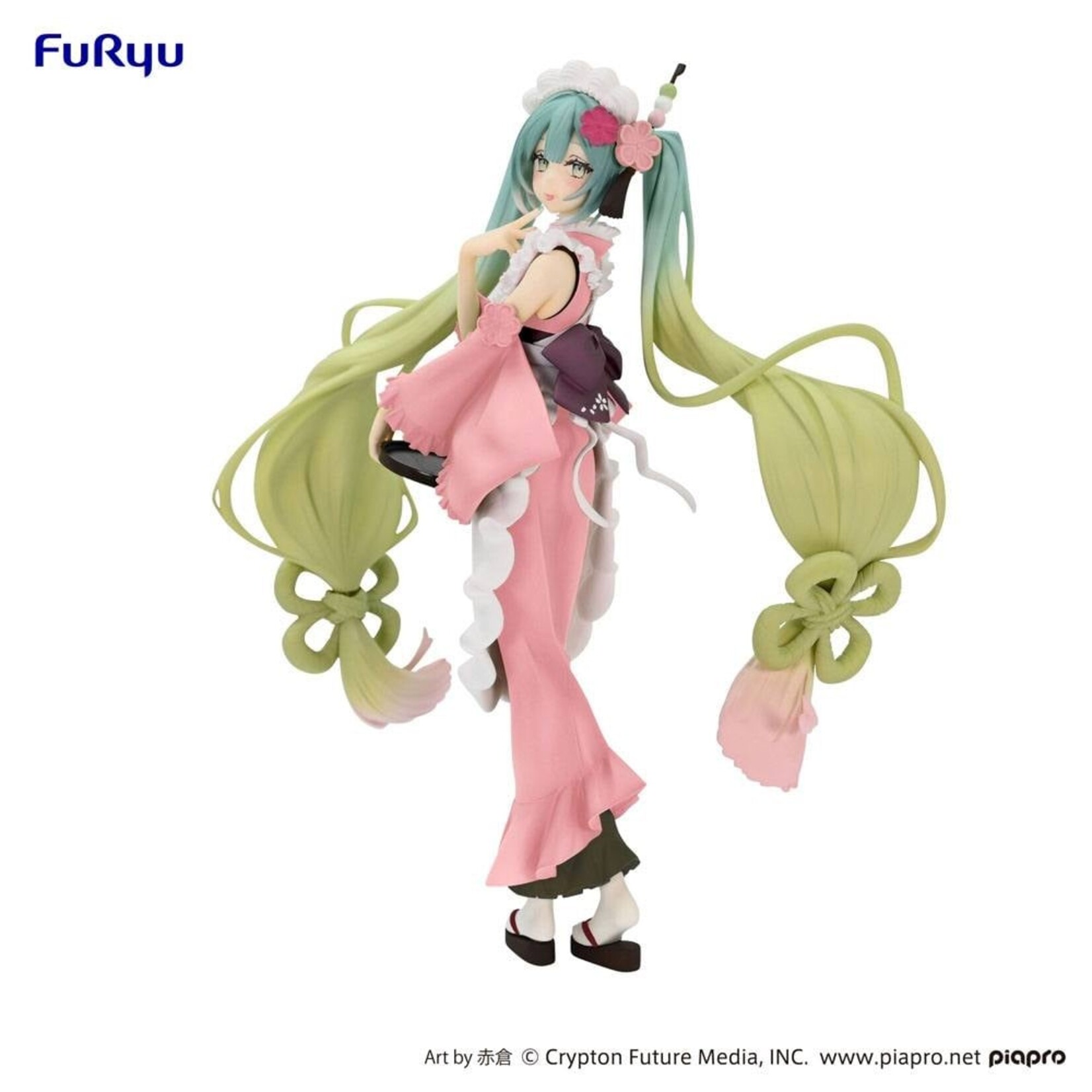 Furyu Furyu Hatsune Miku Statue Matcha Green Tea Parfait 20 cm