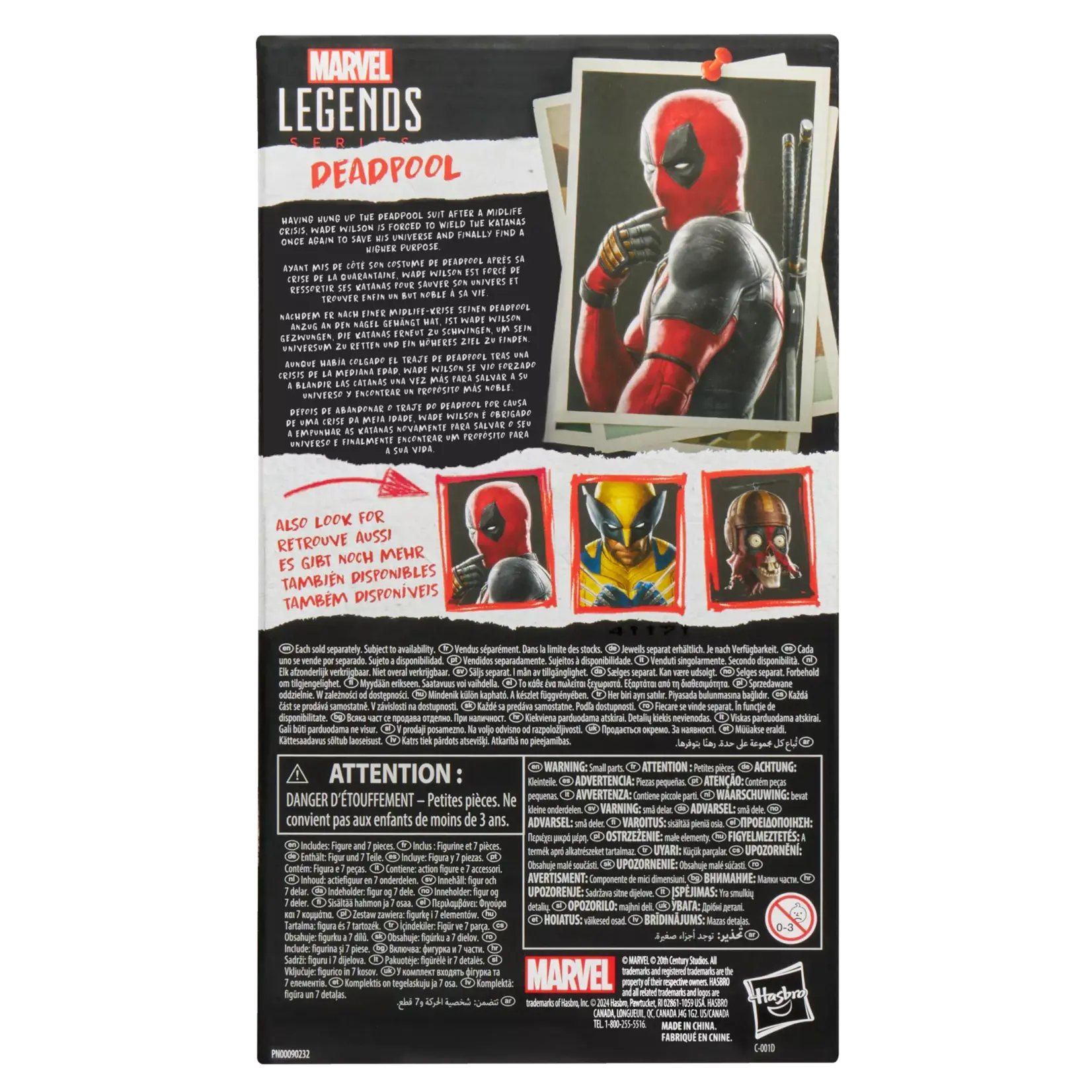 Hasbro Hasbro Marvel Legends Deadpool & Wolverine Action Figure Deadpool 15 cm