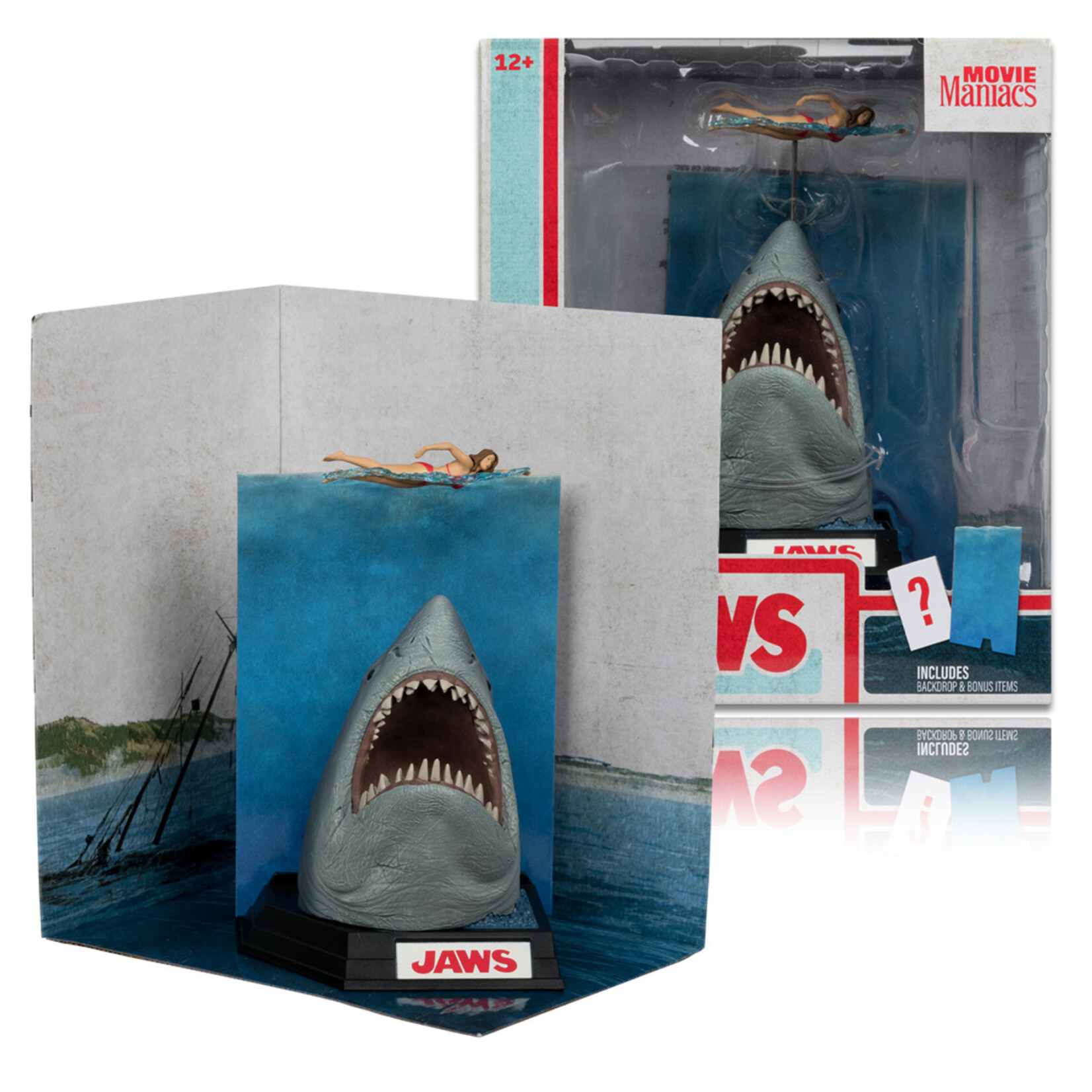 McFarlane Toys McFarlane Toys Jaws Movie Maniacs PVC Statue 50th Anniversary 16 cm