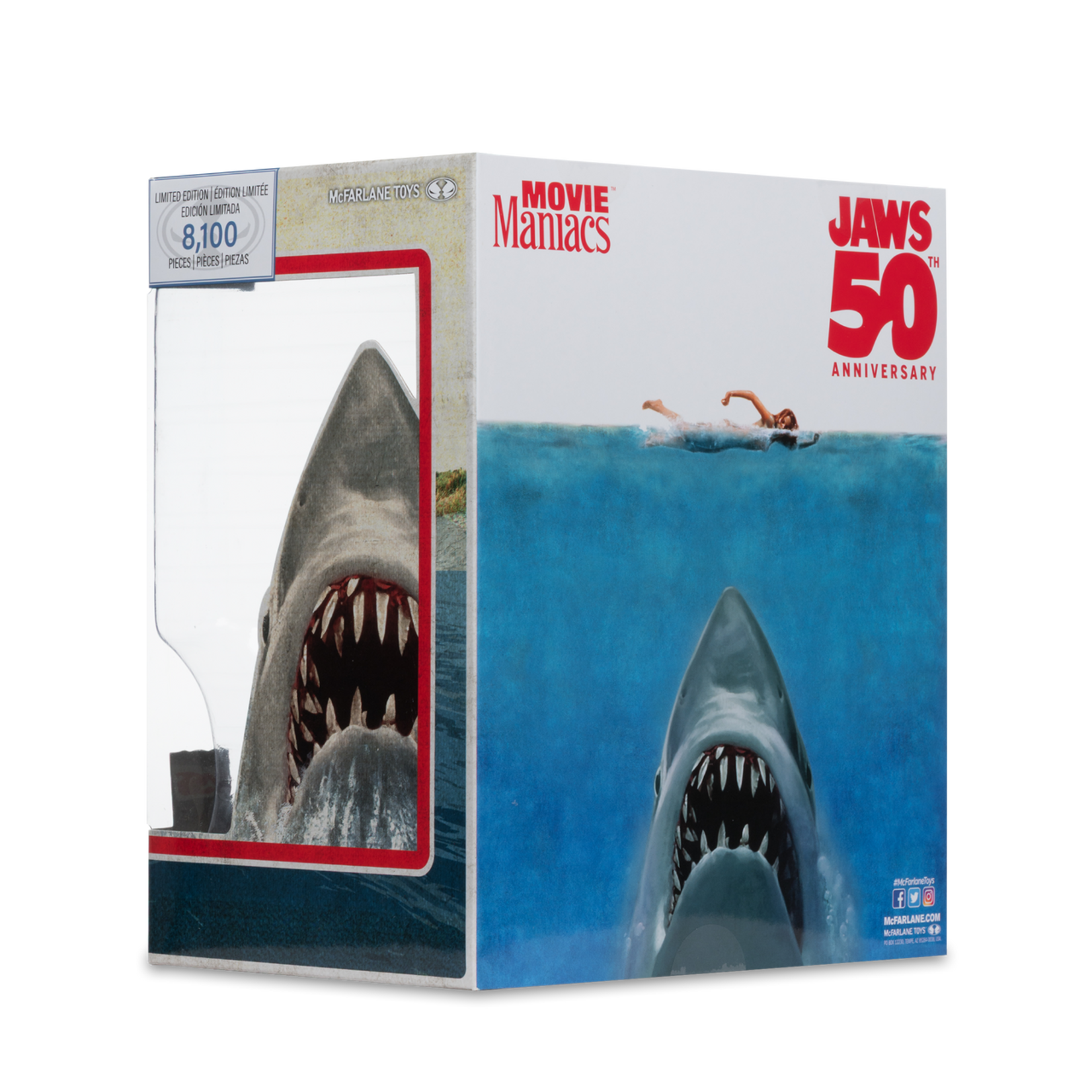 McFarlane Toys McFarlane Toys Jaws Movie Maniacs PVC Statue 50th Anniversary 16 cm