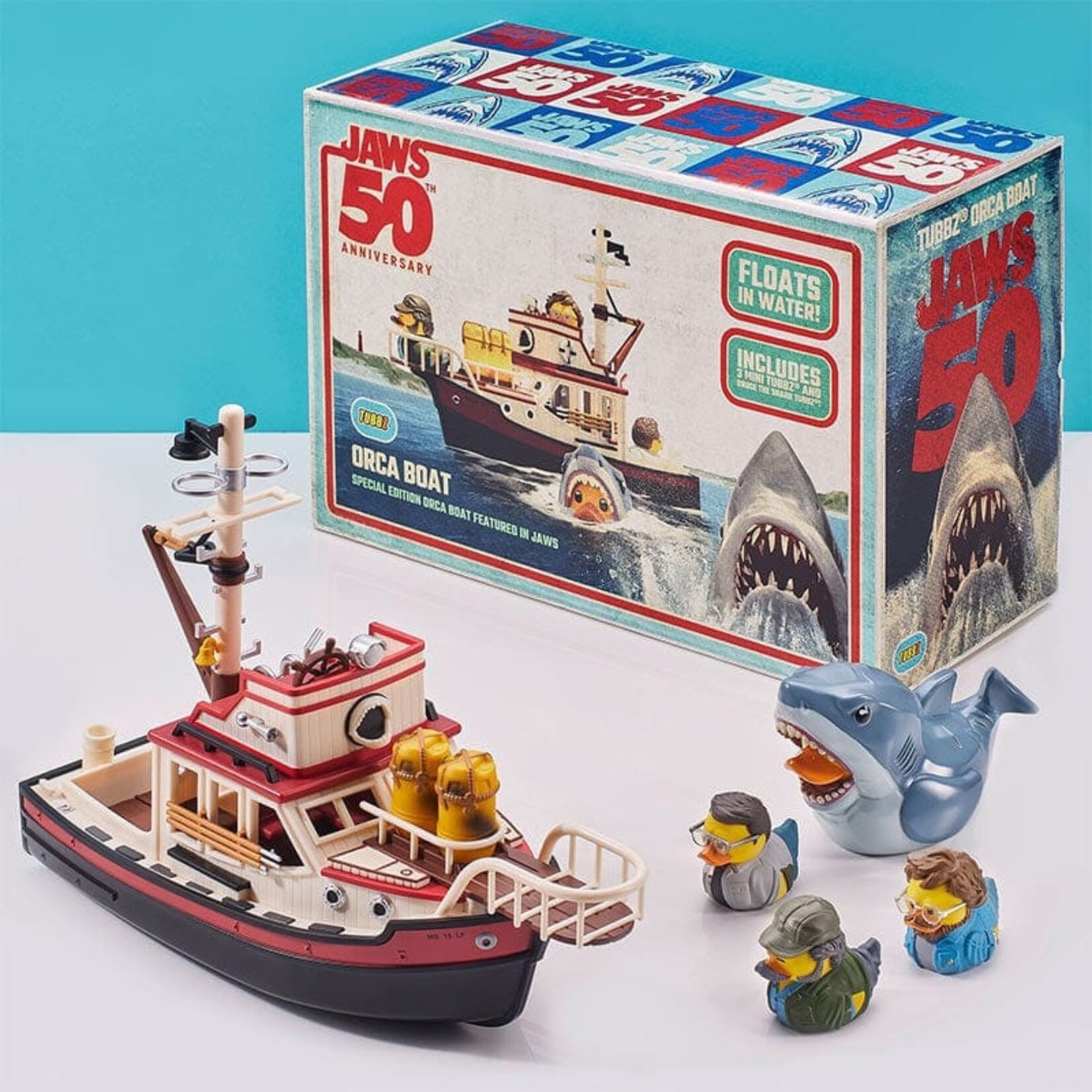 TUBBZ TUBBZ Jaws Vehicle PVC Figure Orca Boat Bundle 13 cm