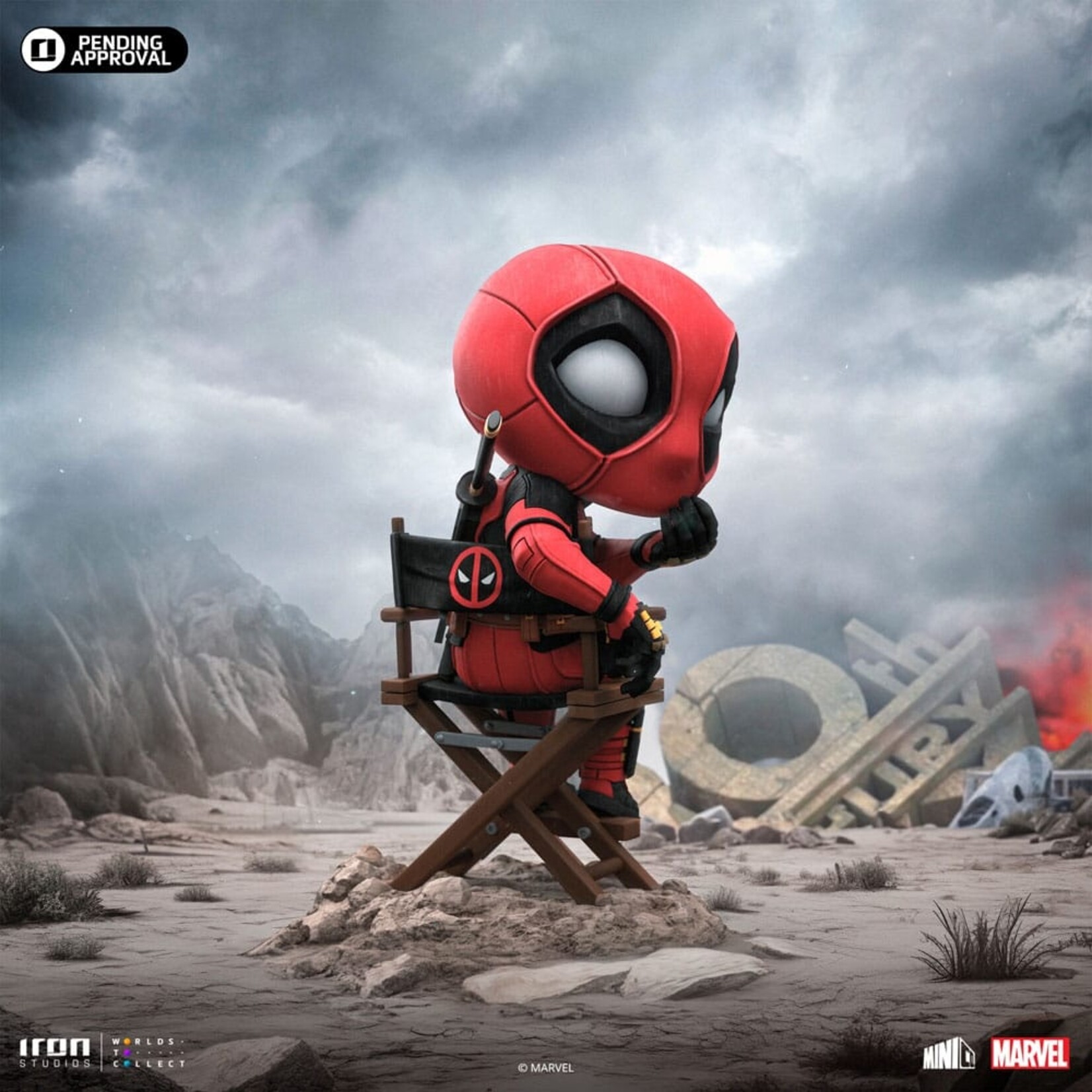 Iron Studios Iron Studio Marvel Deadpool & Wolverine Mini Co. Deadpool 13 cm
