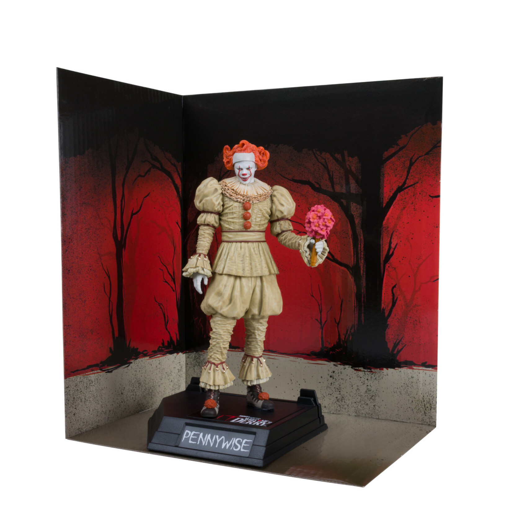 McFarlane Toys McFarlane Toys It: Welcome to Derry Movie Maniacs PVC Statue Pennywise (Flashback) (Gold Label) 16 cm