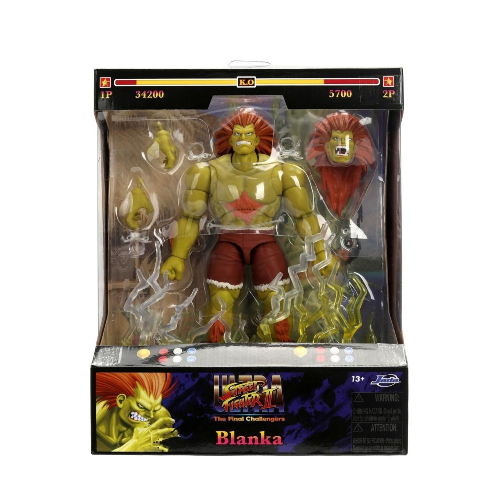 Jada Jada Ultra Street Fighter II Action Figure Blanka 19 cm