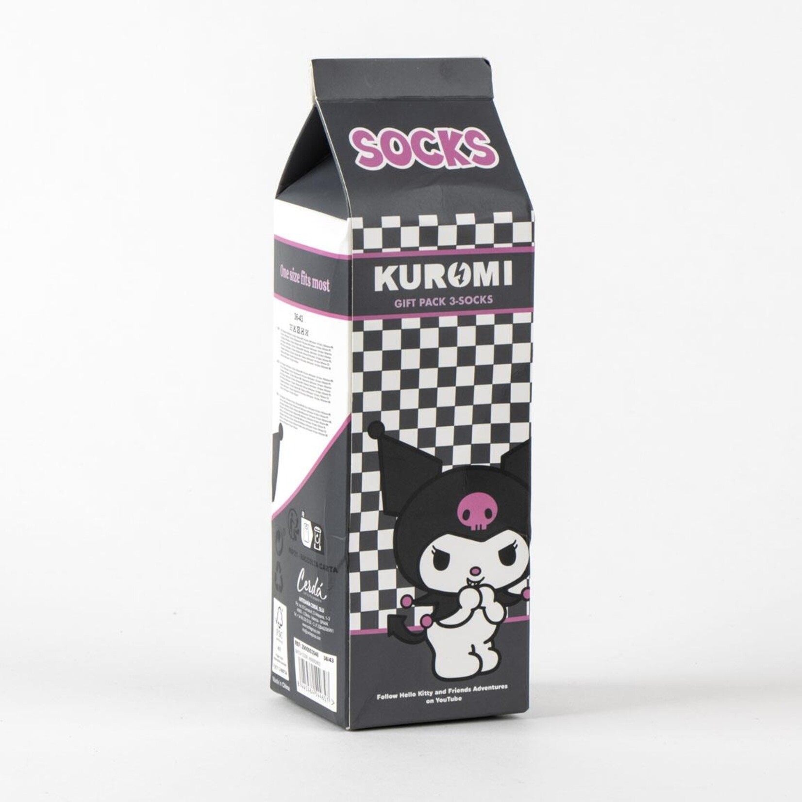 Cerdá Cerdá Sanrio Kuromi Socks Gift Box Size 36-43
