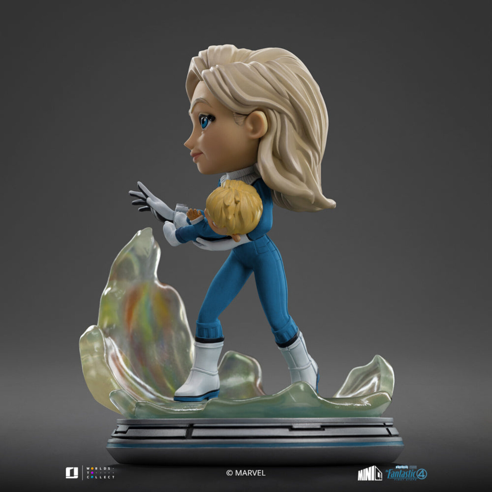 Iron Studios Iron Studios Marvel Fantastic Four Mini Co. Invisible Woman and Franklin 15 cm