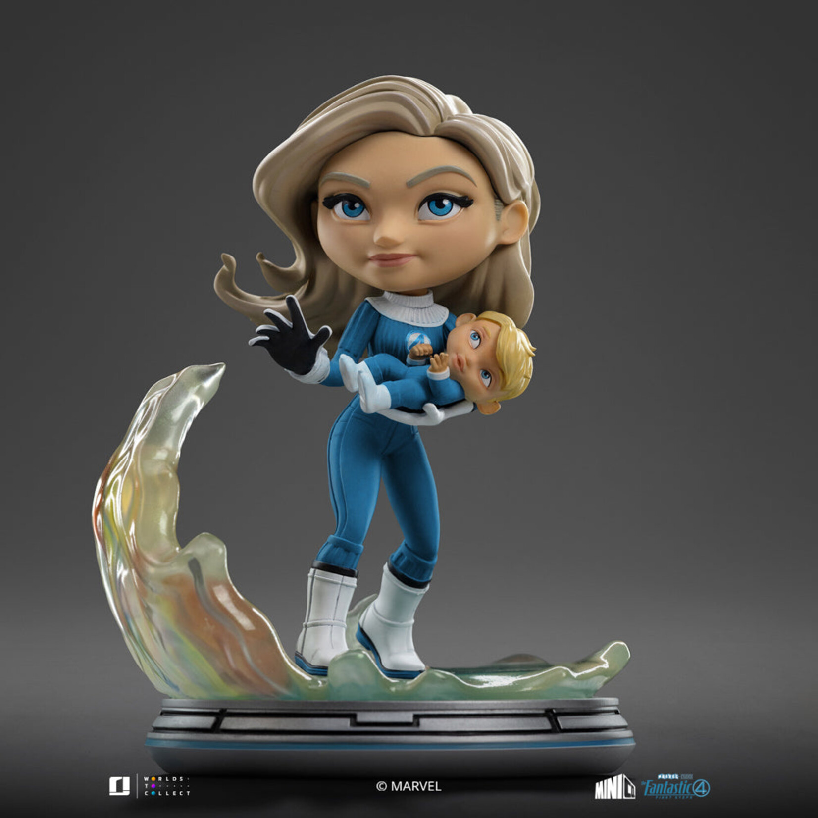 Iron Studios Iron Studios Marvel Fantastic Four Mini Co. Invisible Woman and Franklin 15 cm