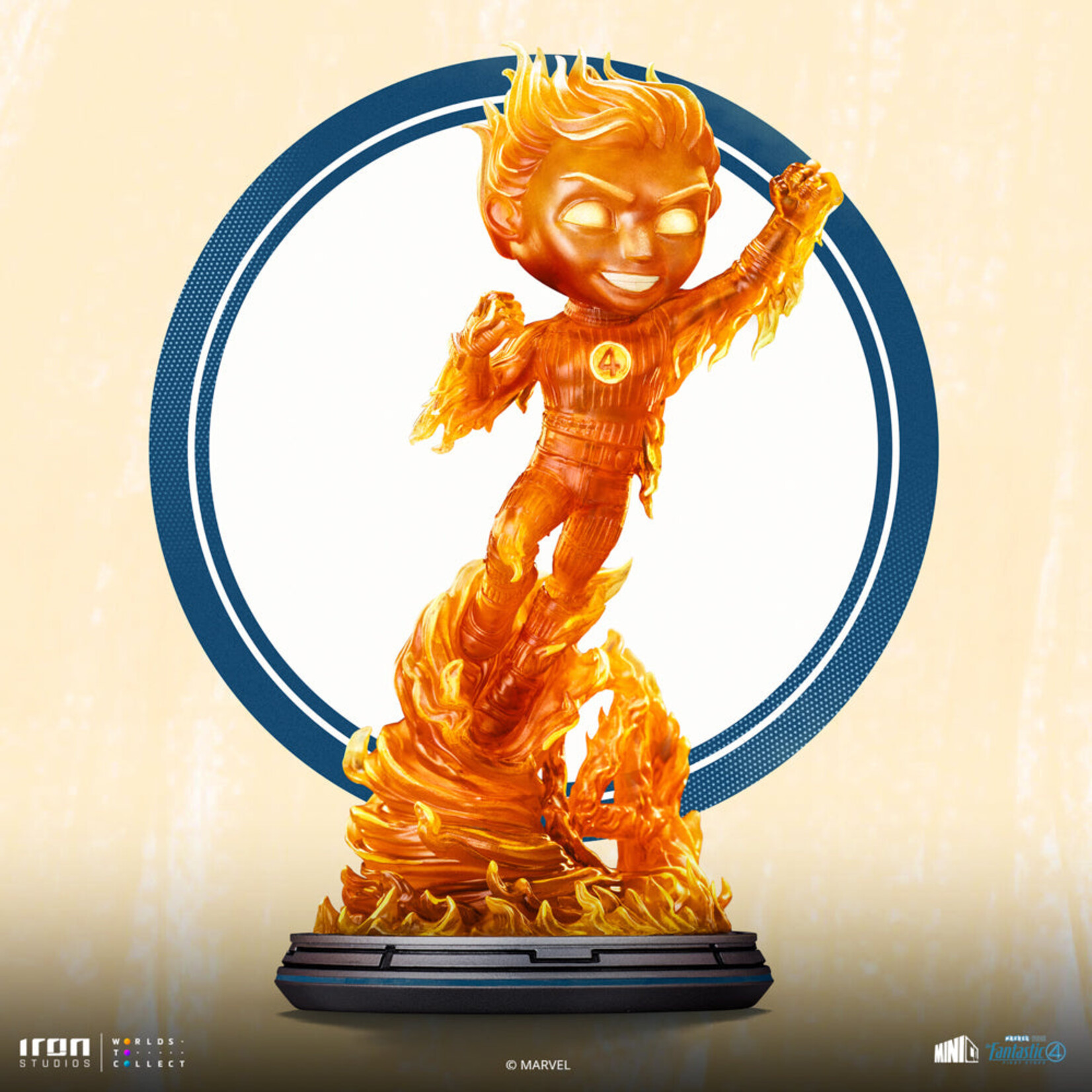 Iron Studios Iron Studios Marvel Fantastic Four Mini Co. Human Torch 21 cm