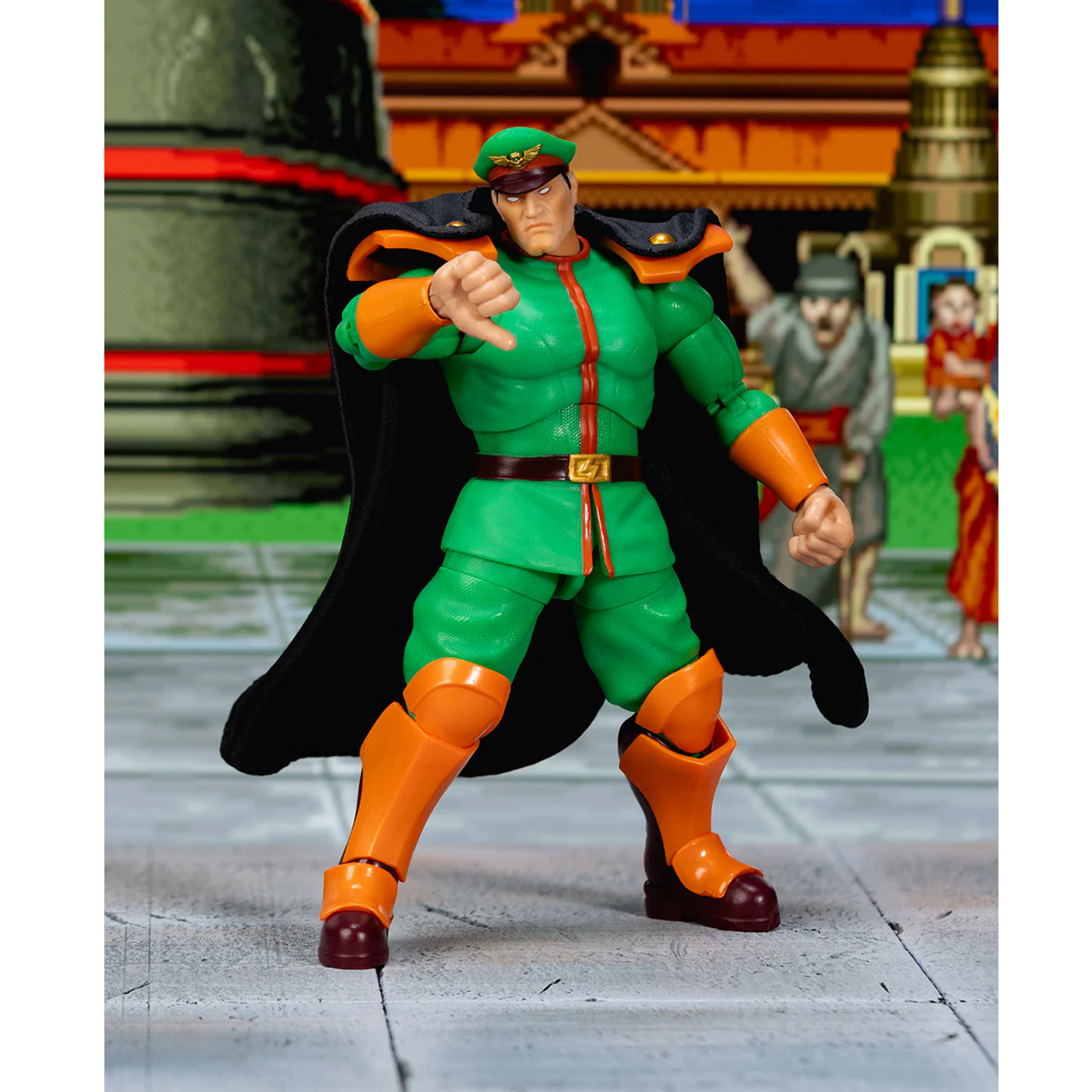Jada Jada Ultra Street Fighter II Action Figure Bison Player 2 Deluxe 15 cm