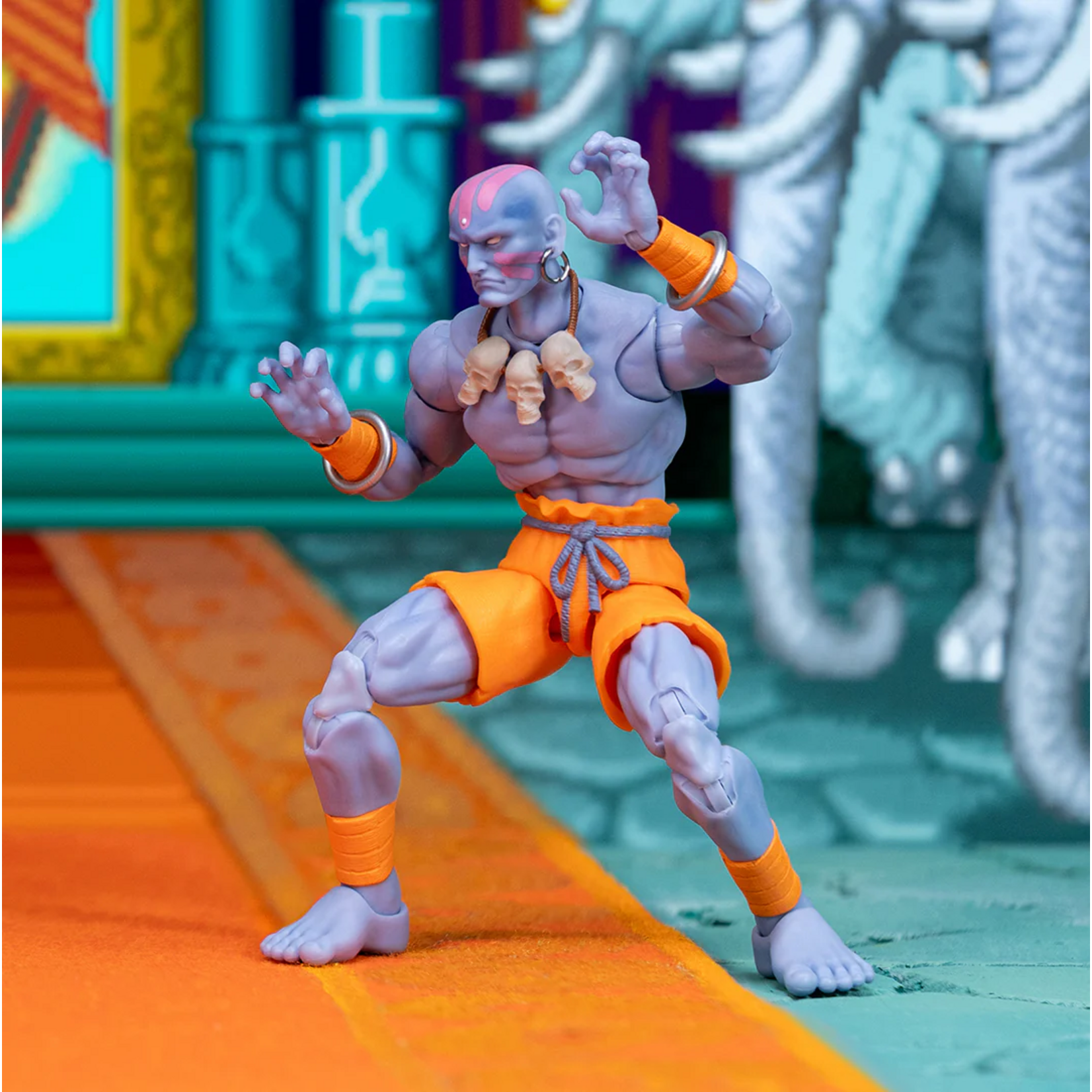 Jada Jada Ultra Street Fighter II Action Figure Dhalsim Player 2 Deluxe 15 cm